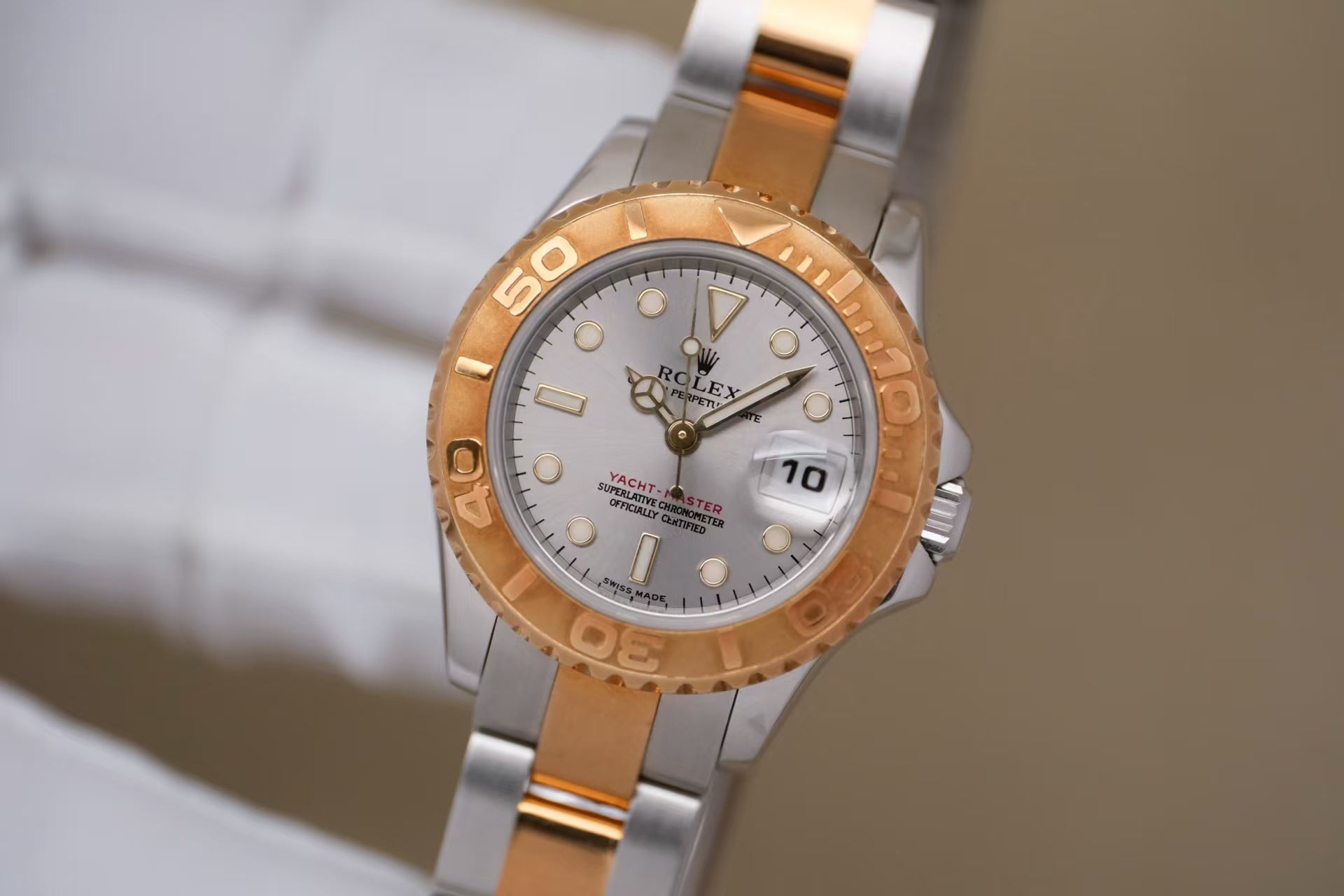 ✦ 劳力士 Rolex 游艇名仕型 169623 29毫米 18K黄金间钢 灰盘 自动机械