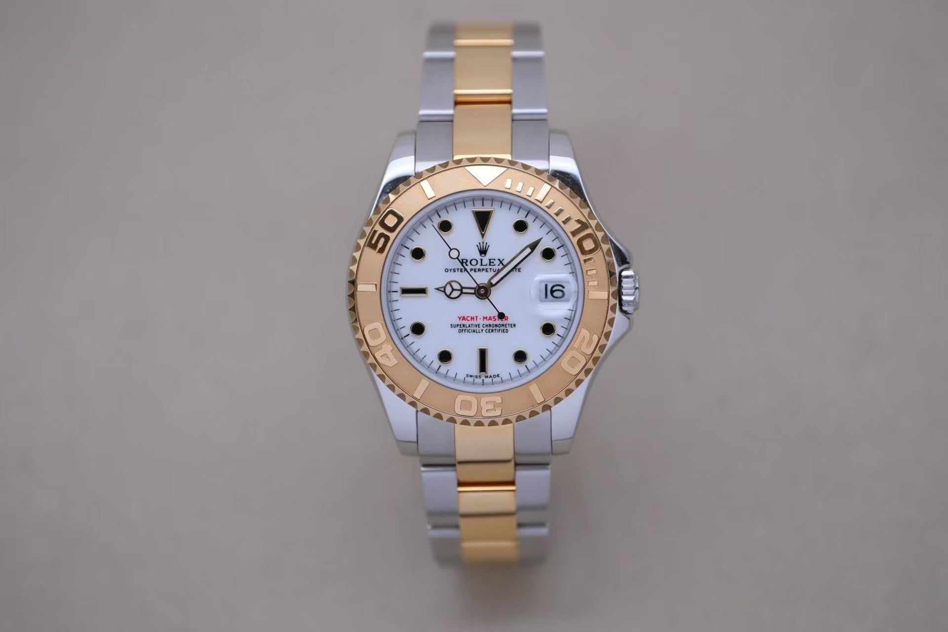 ✦ 劳力士 Rolex 游艇名仕型 168623 35毫米 18K黄金间钢 2000年全套极品
