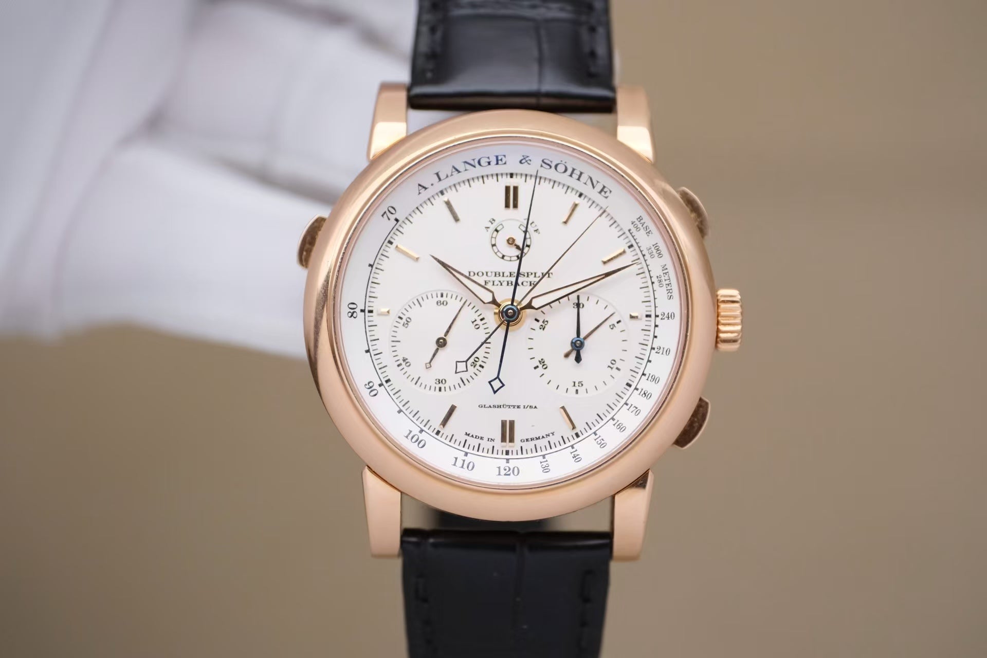 ✦ A. Lange & Söhne SAXONIA 404.032 43mm 18K Rose Gold Split-Seconds Chronograph