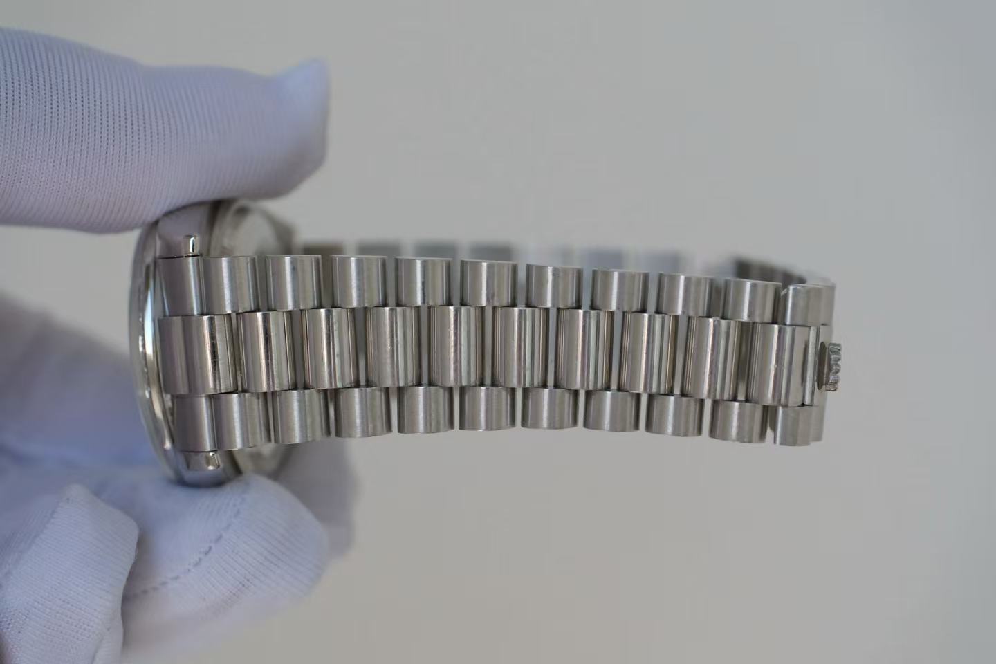 ✦ 劳力士 Rolex 星期日历型 36 m118346 36毫米 pt950铂金 冰蓝盘镶钻 自动机械