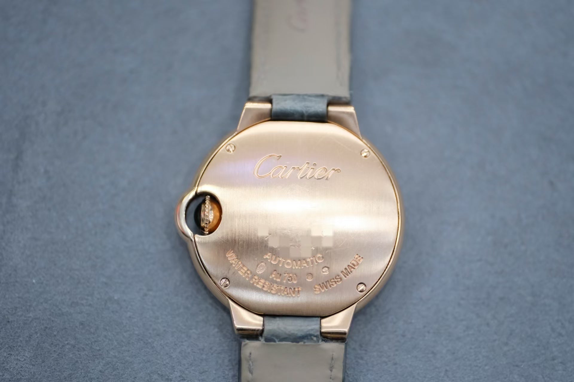 ✦ 卡地亚 Cartier 蓝气球 WJBB0076 33毫米 18K玫瑰金 镶钻 自动机械