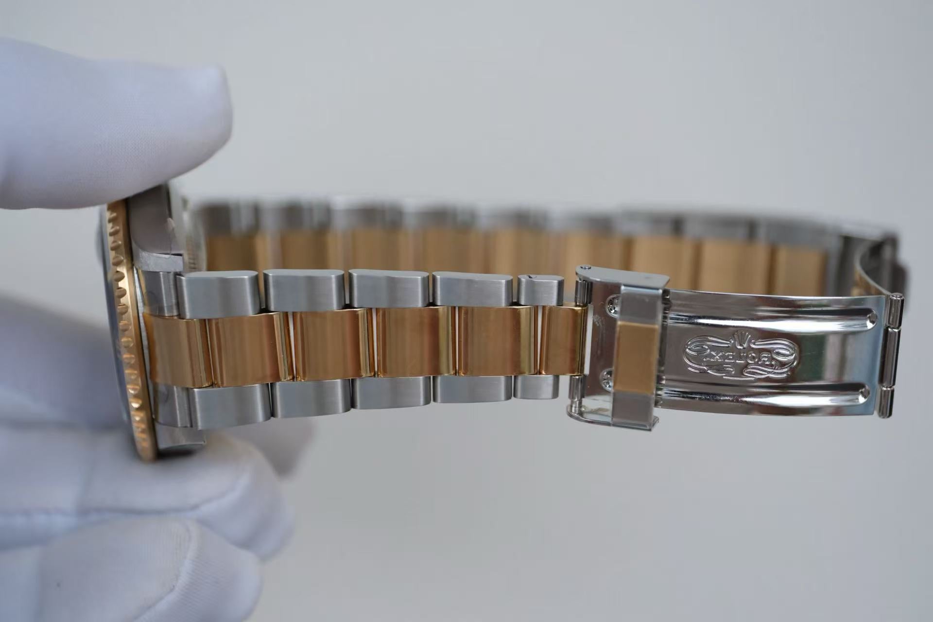 ✦ 劳力士 Rolex 潜航者型 16613LB 40毫米 18K黄金间钢 铝圈 间金蓝鬼 全膜库存