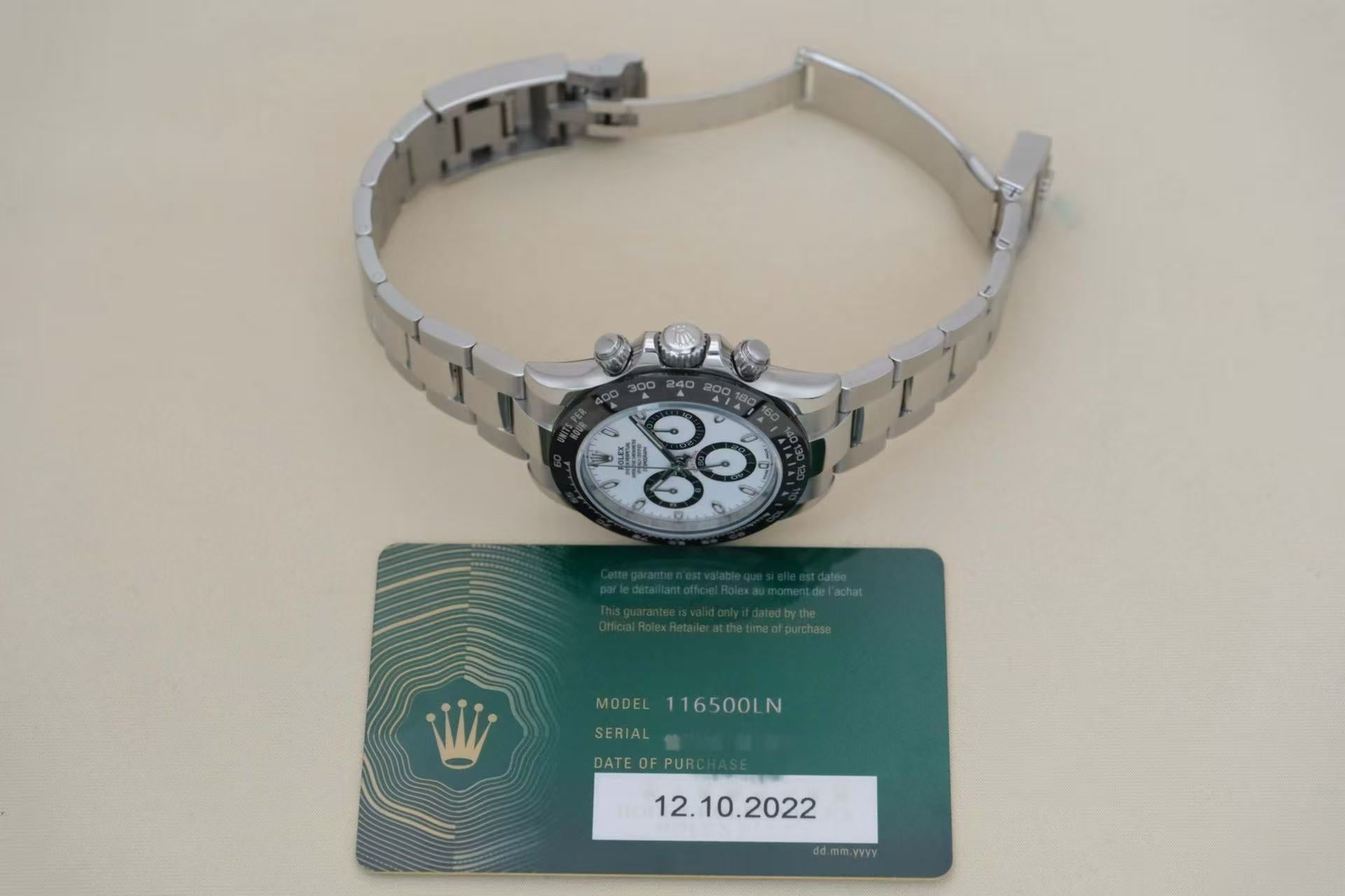 劳力士 Rolex 宇宙计型迪通拿 116500LN-0001 熊猫迪 40毫米 蚝式钢 2022年保卡