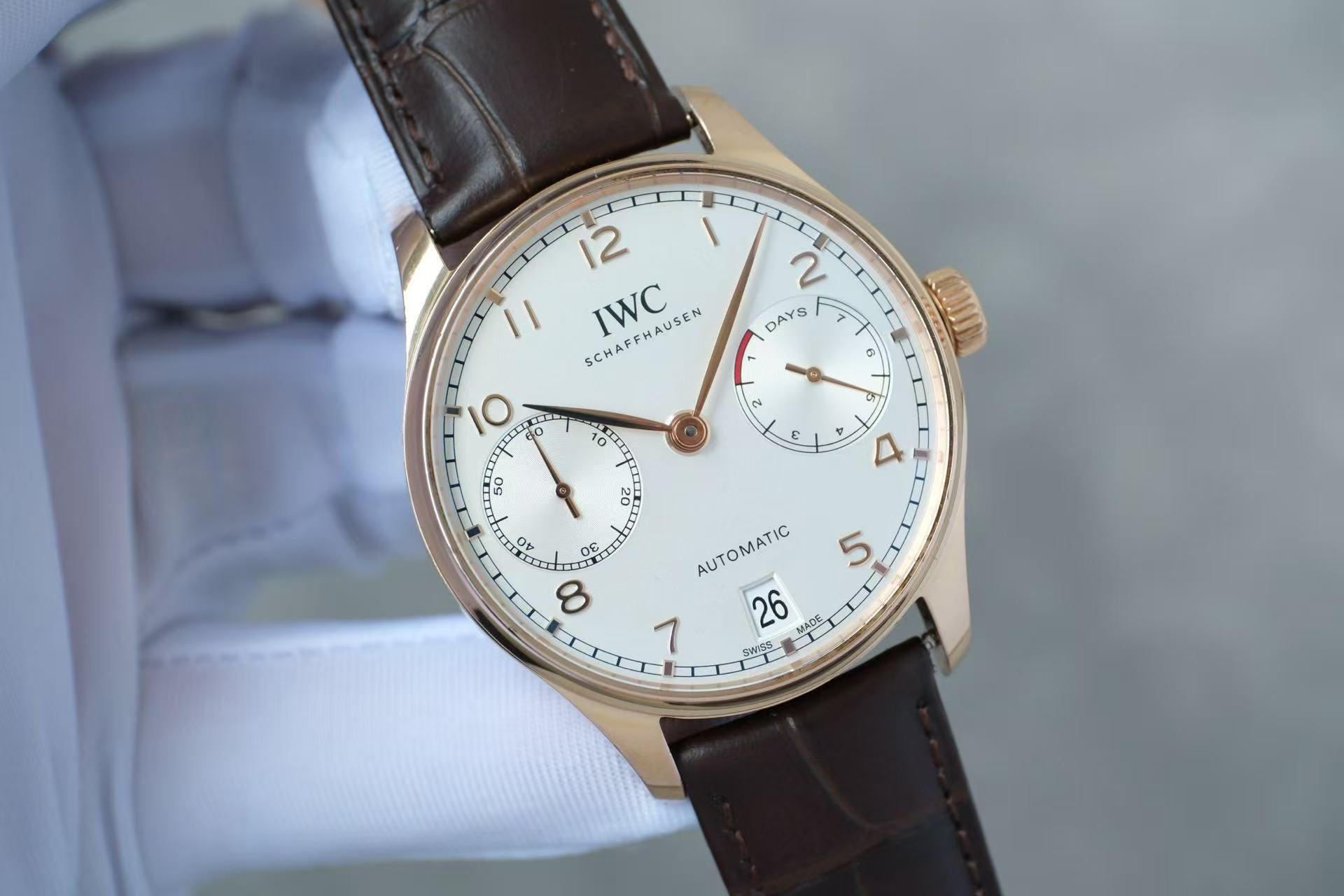 ✦ 万国 IWC 葡萄牙系列 葡七 IW500701 42.3毫米 18K玫瑰金 2021年大全套带票