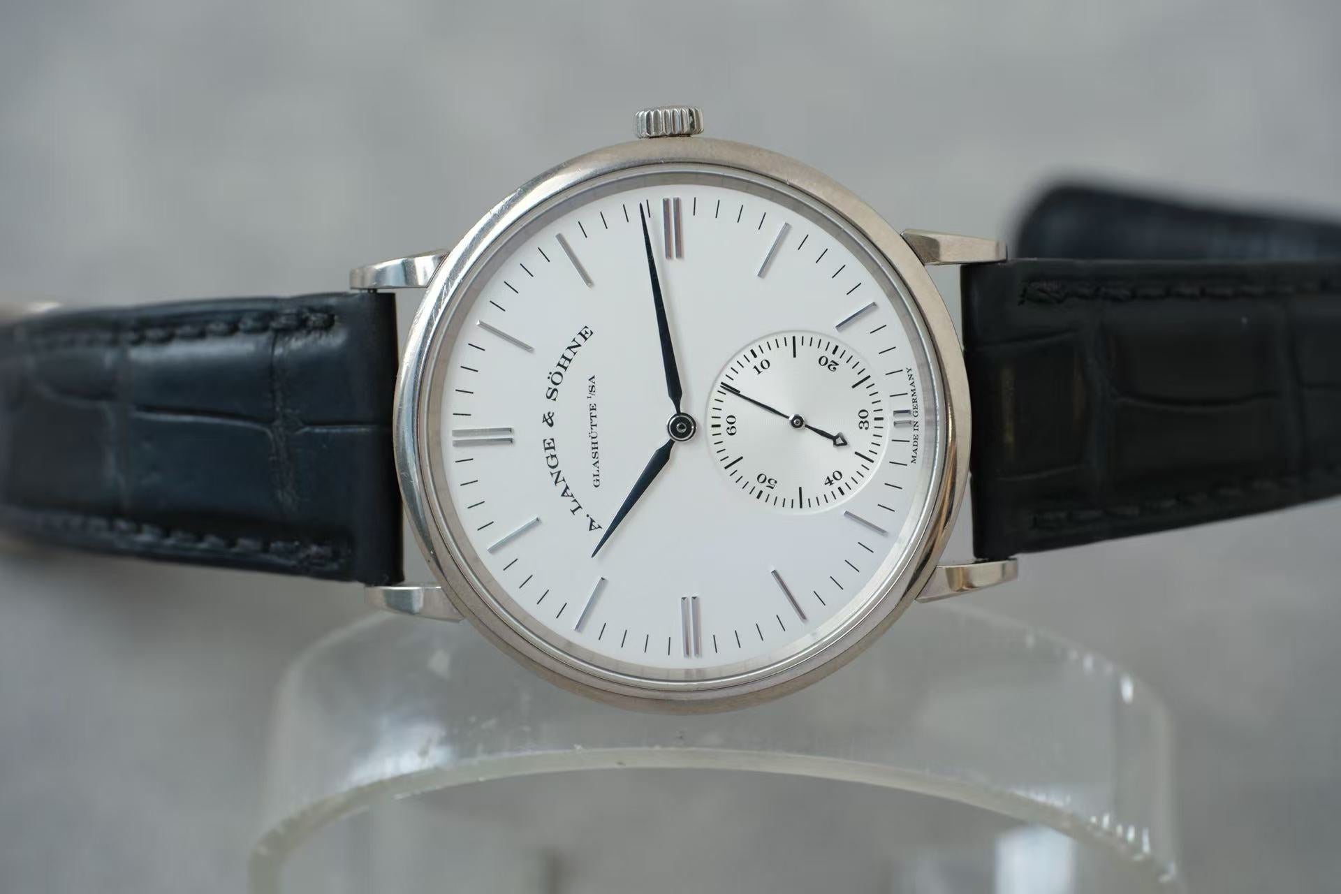 ✦ 朗格 A. Lange & Söhne 萨克森系列 380.027 38.5毫米 18K白金 自动机械