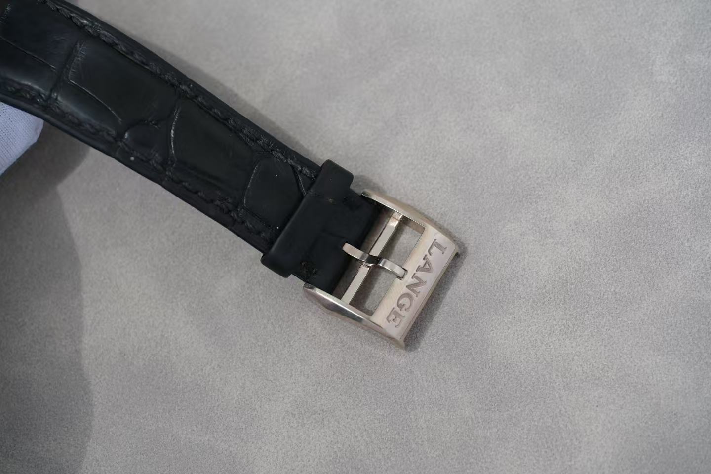 ✦ 朗格 A. Lange & Söhne 萨克森系列 380.027 38.5毫米 18K白金 自动机械