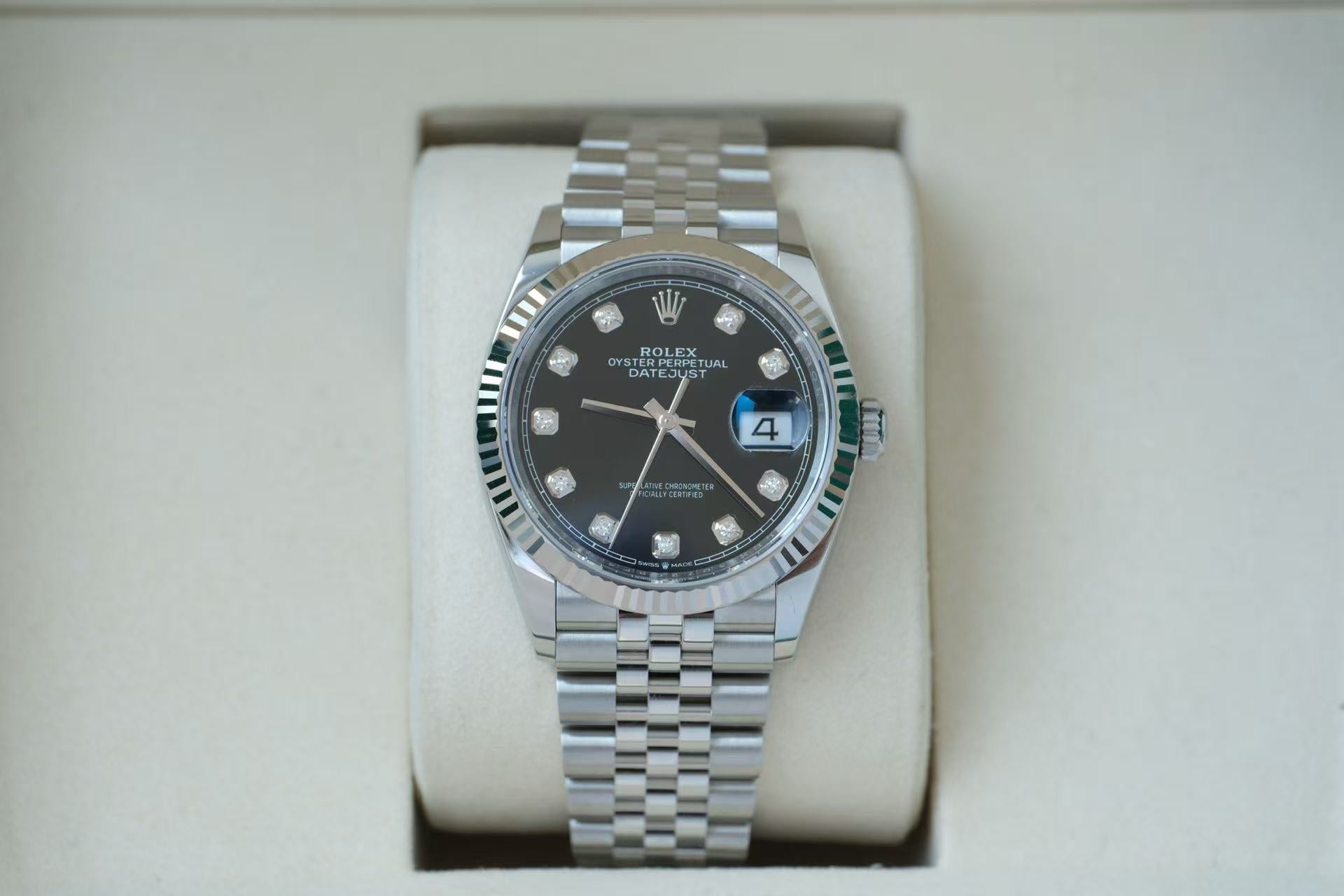 ✦ 劳力士 Rolex 日志型 Datejust 36mm 126234 黑盘钻刻 五珠链 2026年2月全套未使用