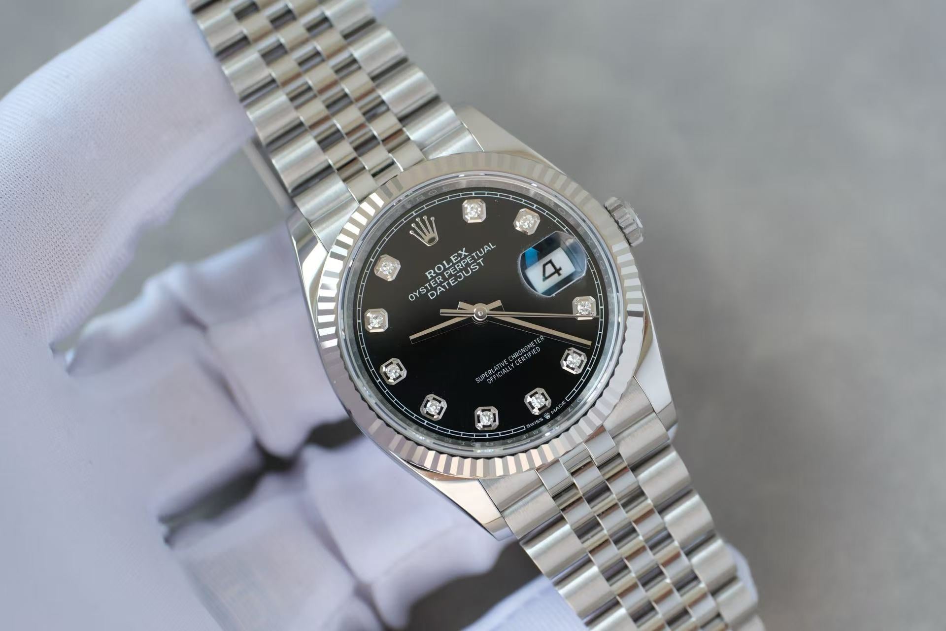 ✦ 劳力士 Rolex 日志型 Datejust 36mm 126234 黑盘钻刻 五珠链 2026年2月全套未使用