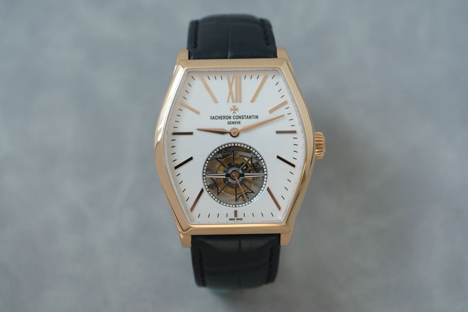 ✦ Vacheron Constantin Malte 30130/000R-9754 18K Pink Gold Tourbillon Watch