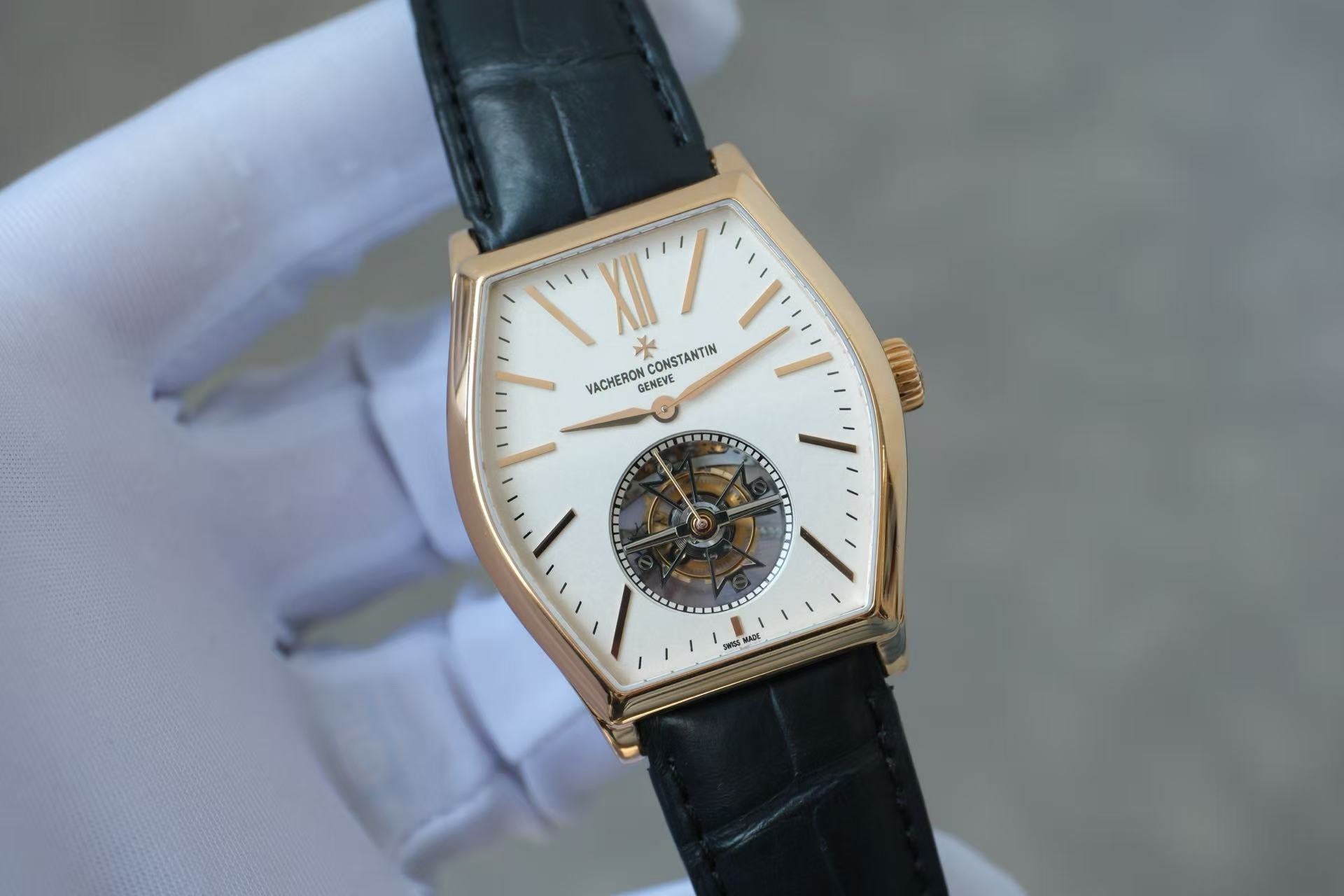 ✦ Vacheron Constantin Malte 30130/000R-9754 18K Pink Gold Tourbillon Watch