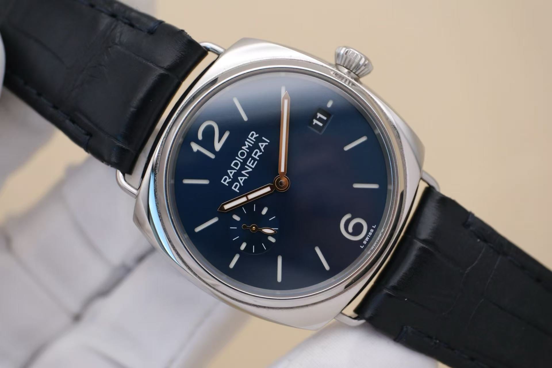 ✦ Panerai Radiomir PAM01293 Blue Dial Polished Stainless Steel 40mm, 2024 Full Set (8-Year Extended Warranty)