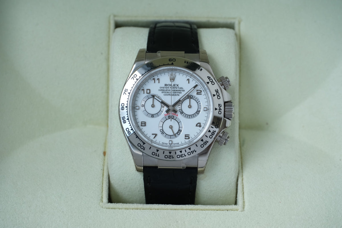 Rolex 劳力士 / 宇宙计型迪通拿 116519-0106 自动机械,18k白金,表经40毫米 全套现货