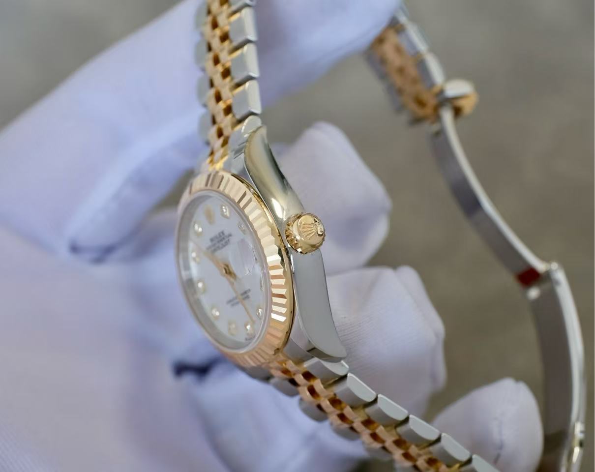 ✦ 劳力士 Rolex 女装日志型 279173 贝母钻刻 28毫米 18K黄金间金 2022年全套极品
