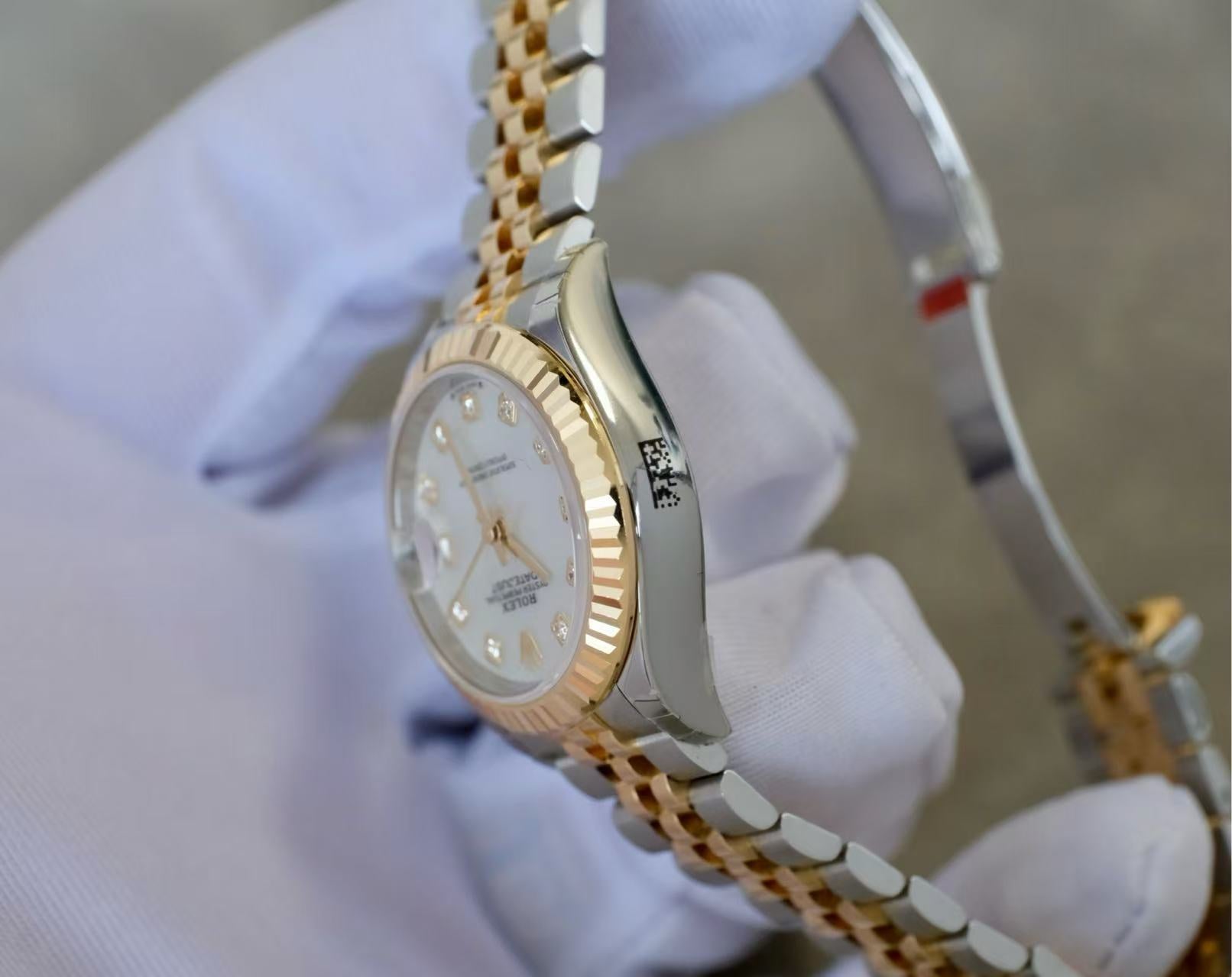 ✦ 劳力士 Rolex 女装日志型 279173 贝母钻刻 28毫米 18K黄金间金 2022年全套极品