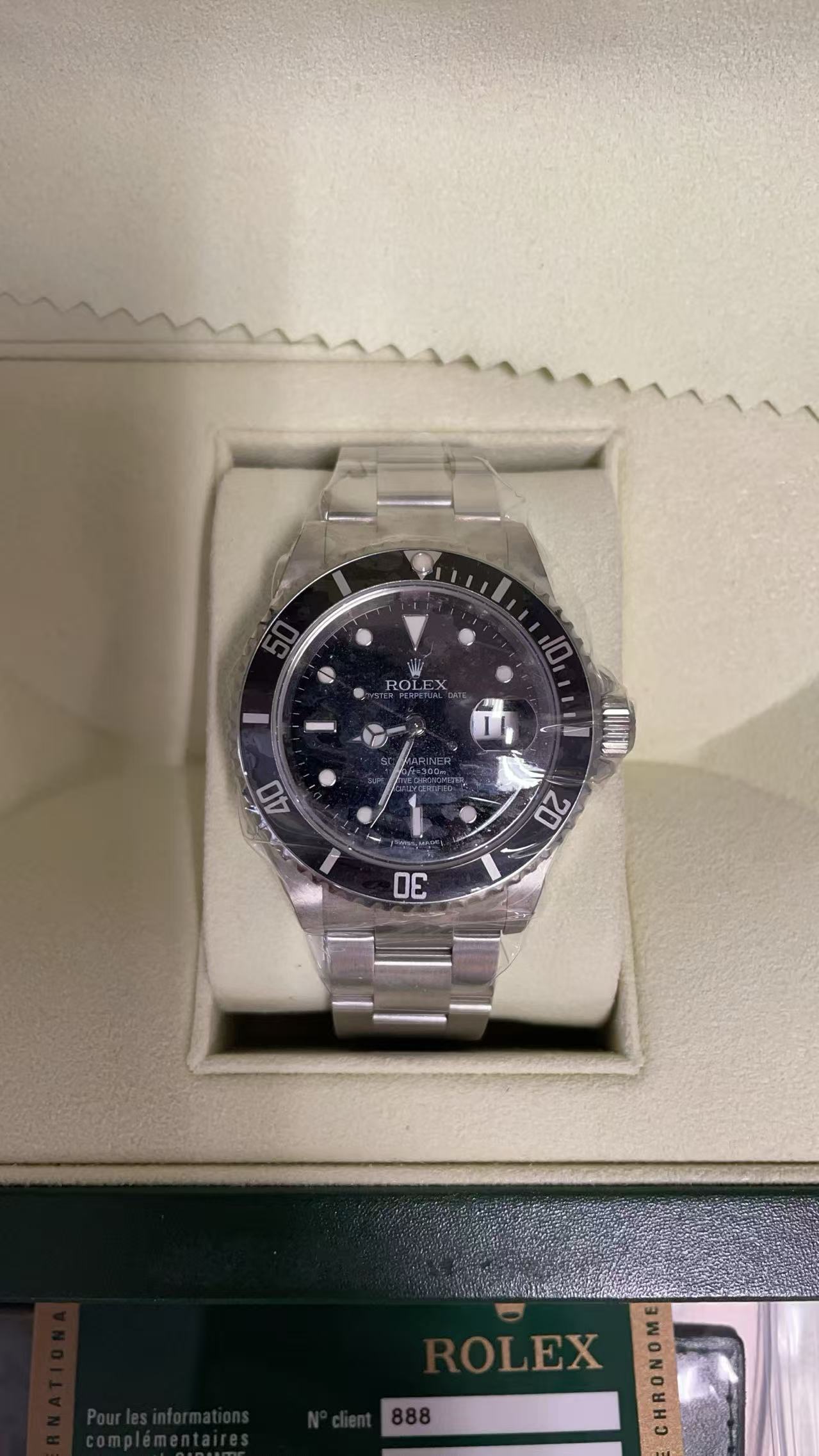 ✦ 劳力士 Rolex 潜航者型 黑水鬼 40毫米 蚝式钢 16610LN (2009年库存未使用/二维码膜大全套)