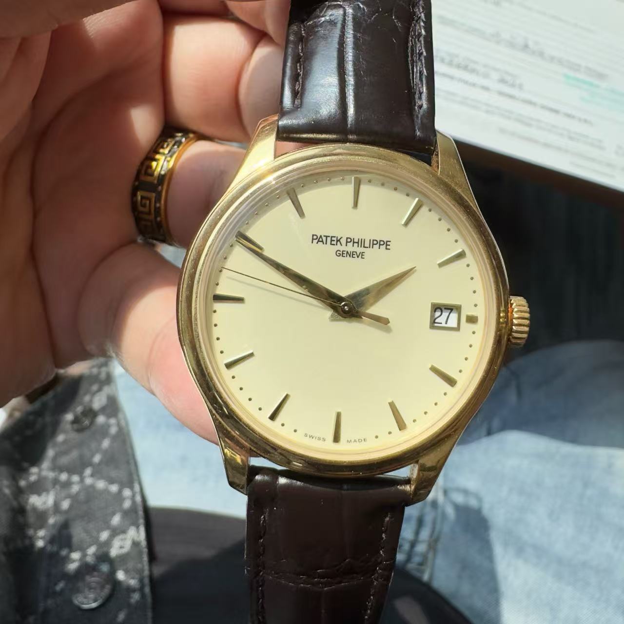 Patek Philippe Classic Series 5227J-001 39mm 18K Gold Automatic Watch with 2021 Warranty Card