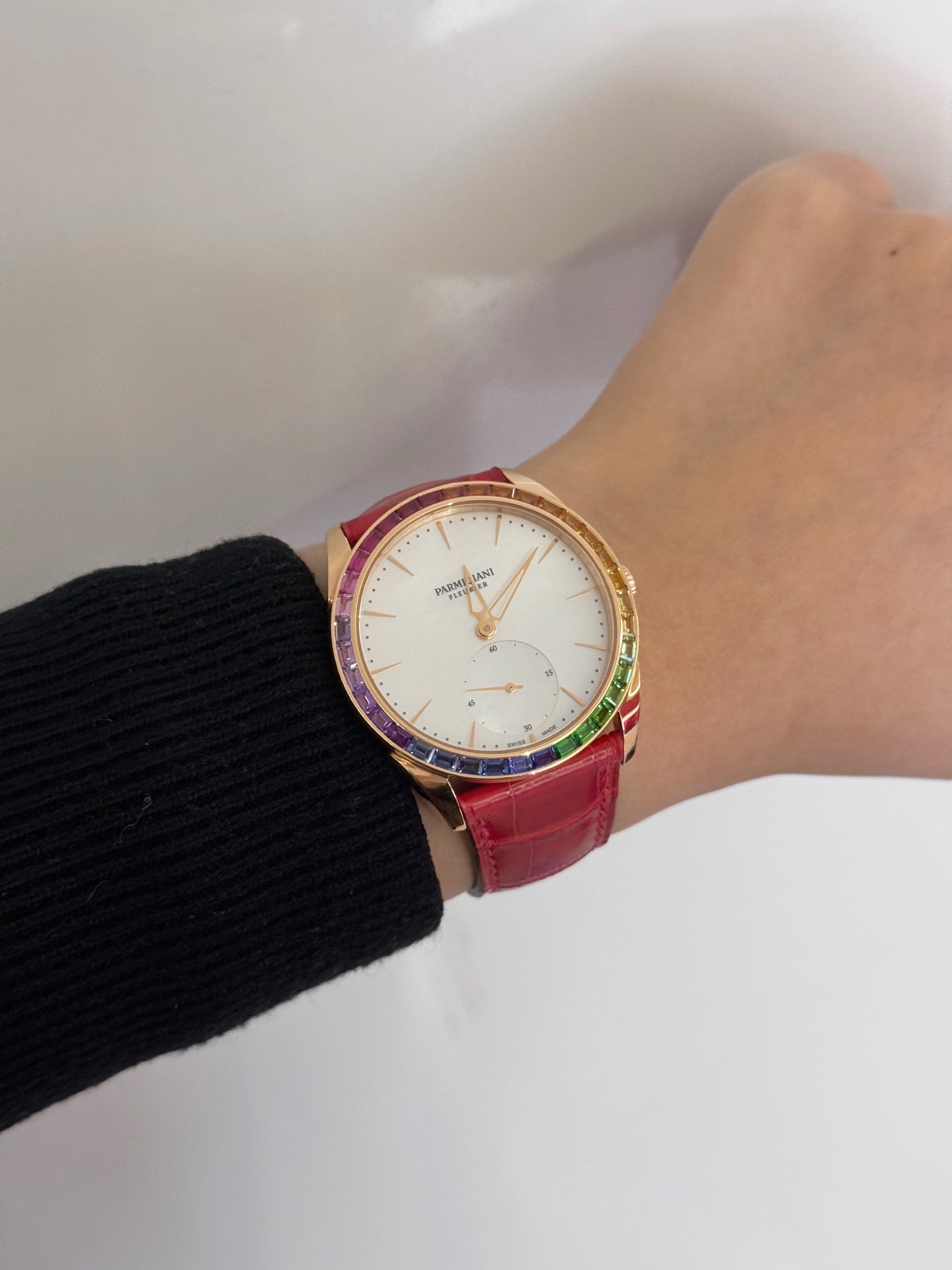 帕玛强尼 Parmigiani Fleurier TONDA系列 PFC288 18K玫瑰金 镶T方彩钻 39毫米 2025年全新全套