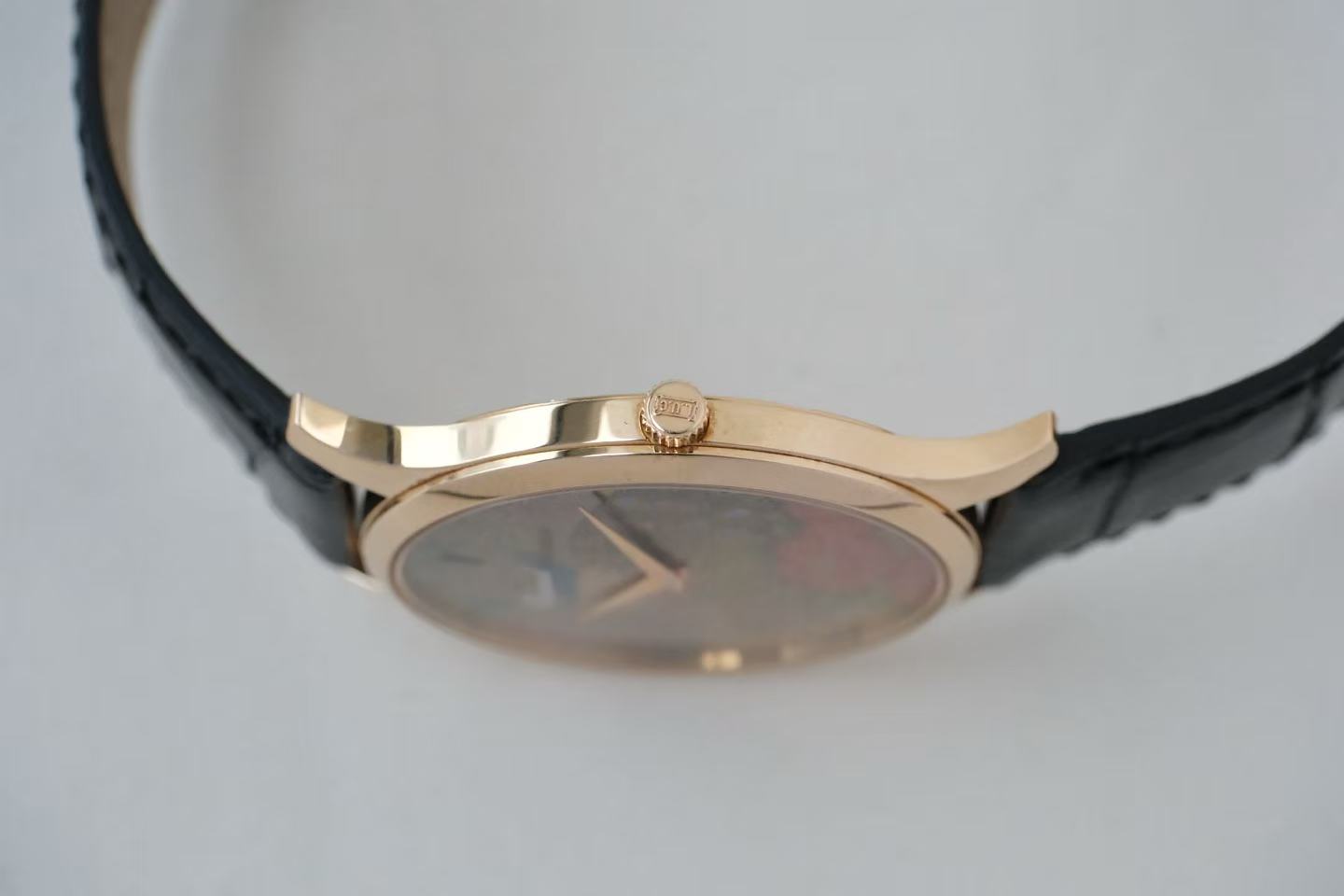 ✦ 萧邦 Chopard L.U.C 系列 39.5毫米 18K玫瑰金 莳绘工艺孔雀表盘