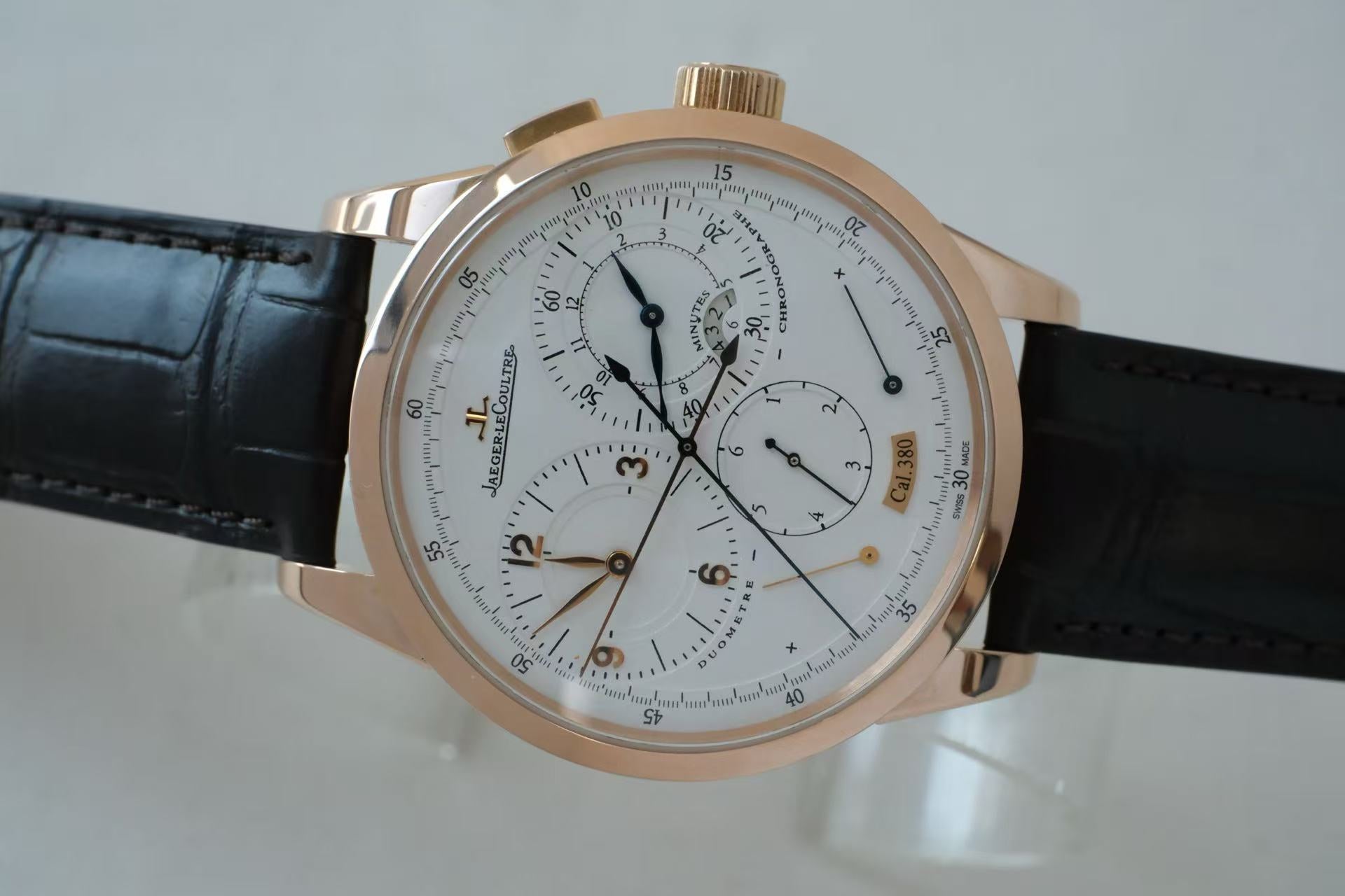 ✦ 积家 Jaeger-LeCoultre 双翼系列 42毫米 18K玫瑰金 手动机械腕表
