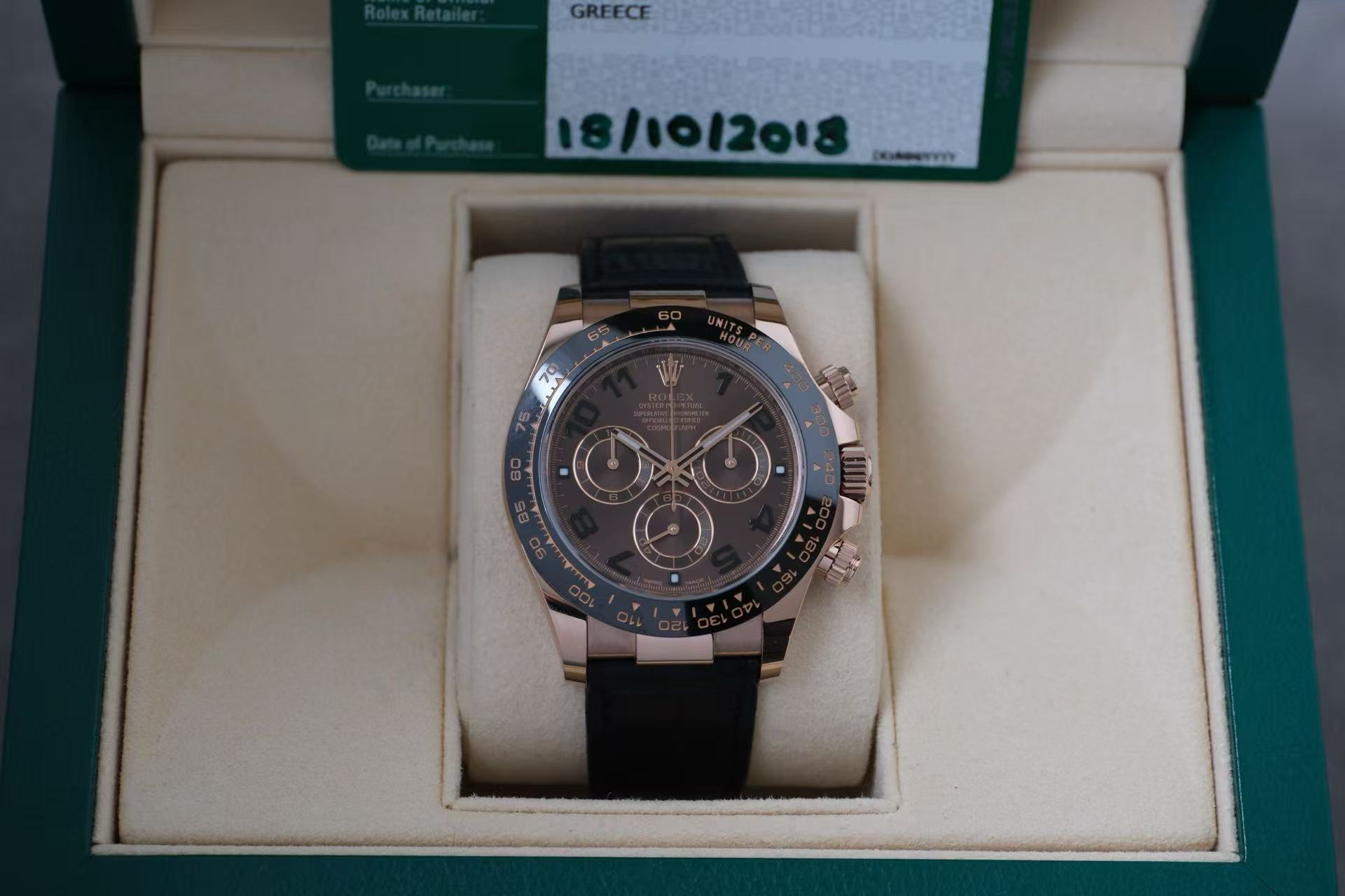 ✦ 劳力士 Rolex 宇宙计型迪通拿 40毫米 18K玫瑰金 巧克力盘 116515ln