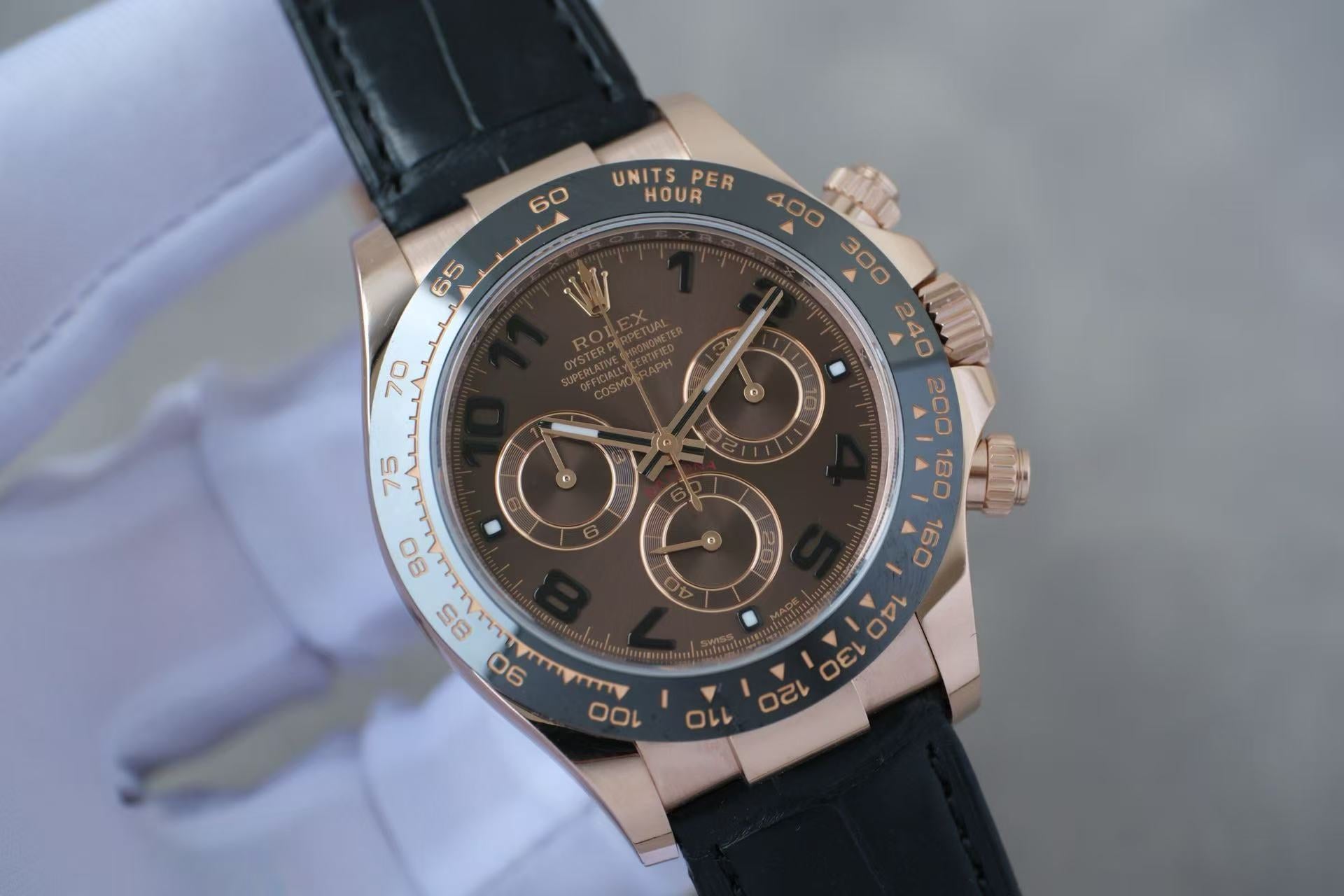 ✦ 劳力士 Rolex 宇宙计型迪通拿 40毫米 18K玫瑰金 巧克力盘 116515ln