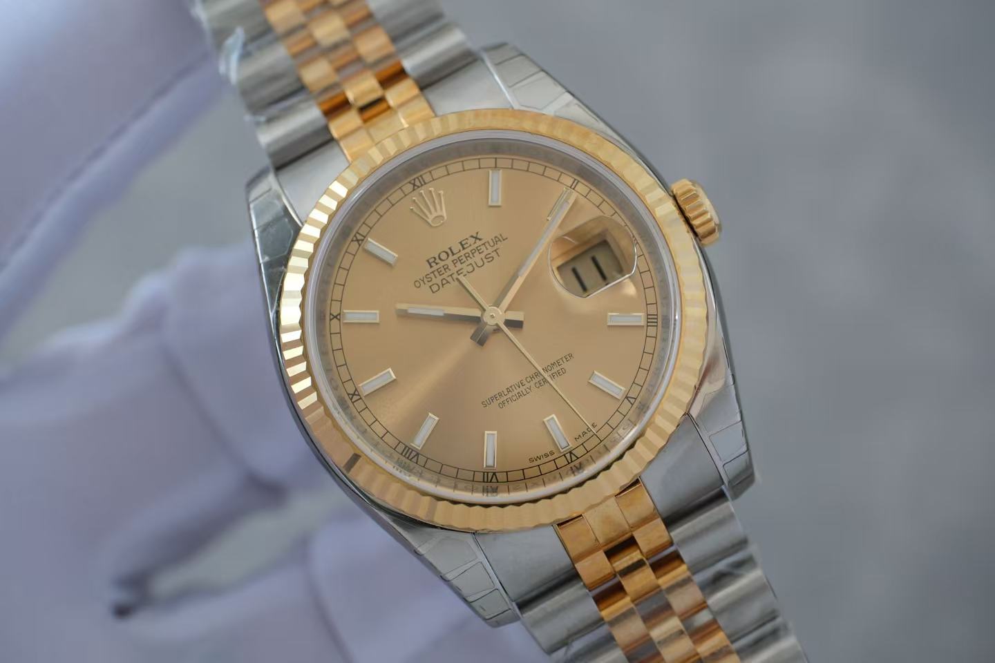 ✦ 劳力士 Rolex 日志型 36毫米 黄金钢 116233 (2013年库存全膜/带发票)