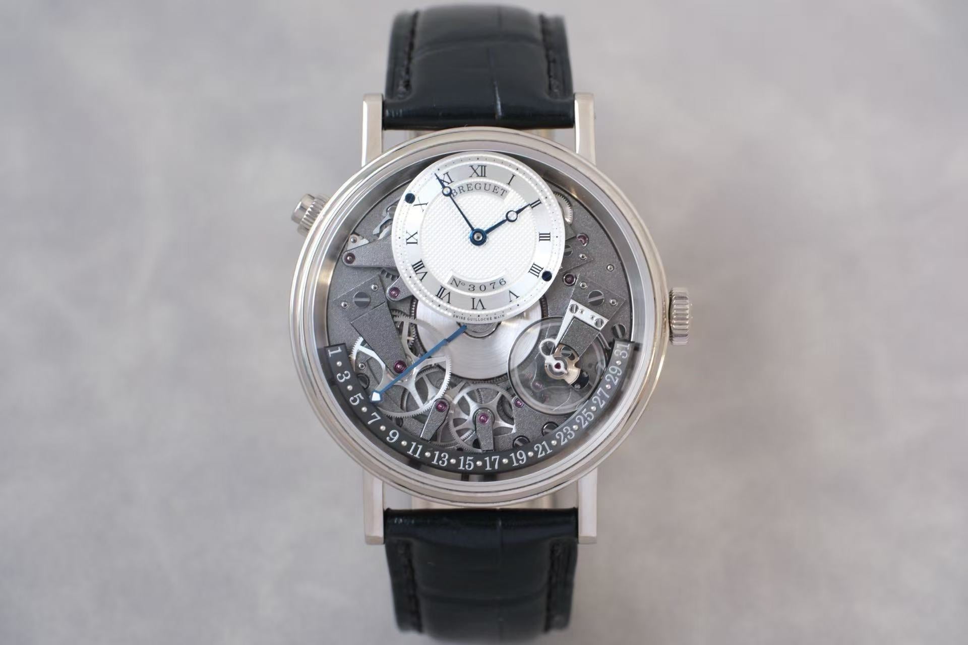 ✦ Breguet Heritage Collection 40mm 18K White Gold 7597BB Retrograde Date Watch