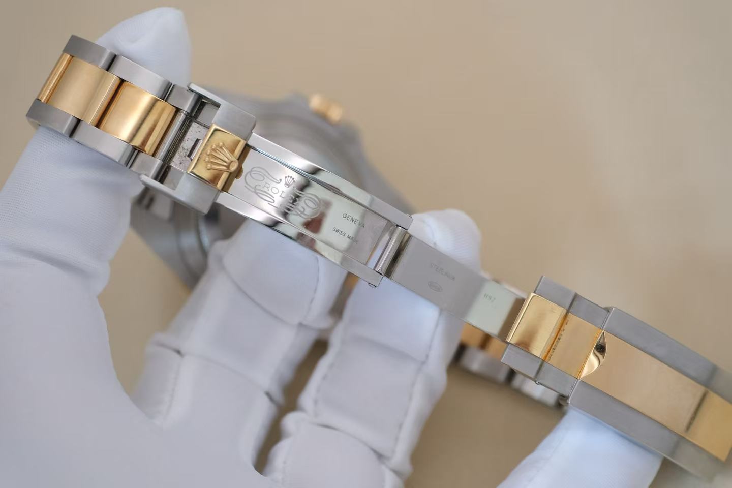 ✦ 劳力士 Rolex 潜航者型 40毫米 间金黑水鬼 8钻刻度 116613-LN