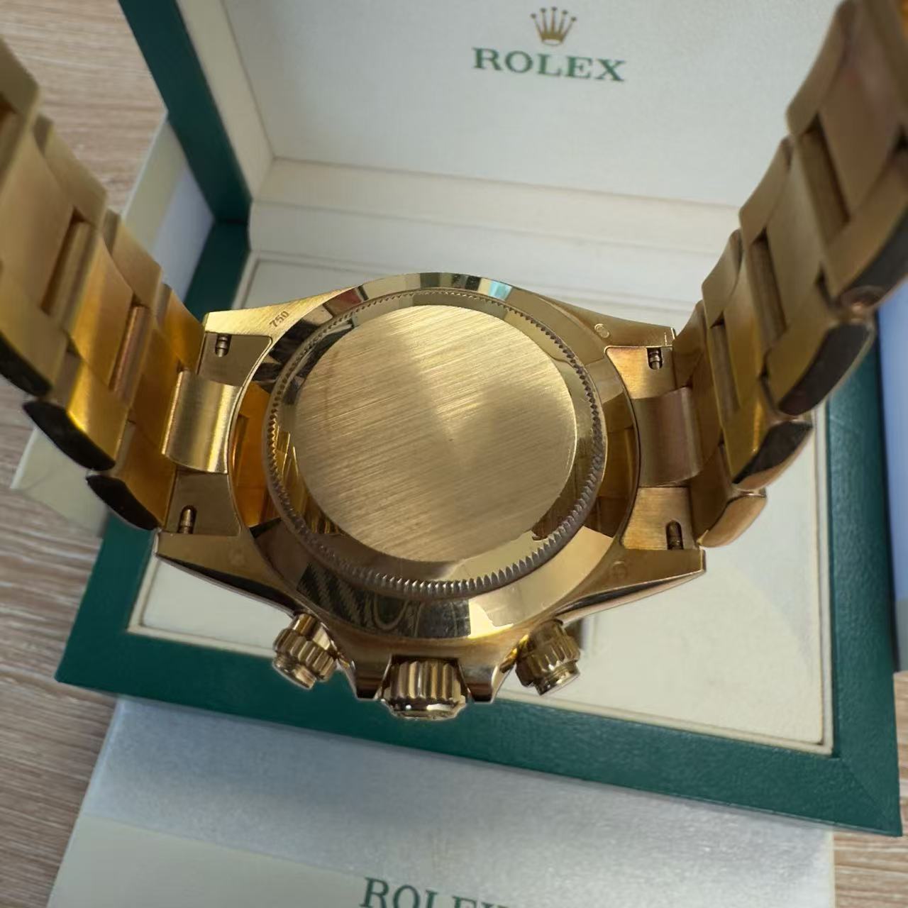 ✦ Rolex Cosmograph Daytona 40mm 18K Yellow Gold Dial Black Bezel m116508 (Complete Set, 2019)