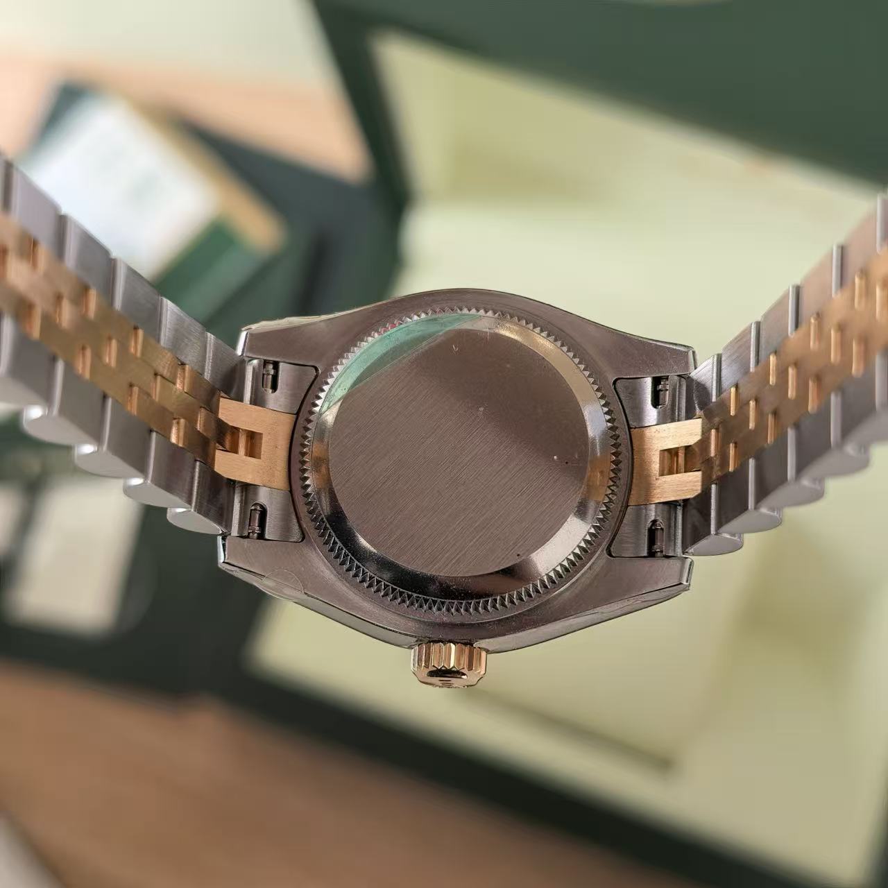 ✦ Rolex Lady Datejust 26mm Rose Gold Steel m179171 (2010 Fully Foiled Stock/Complete Set with Invoice)