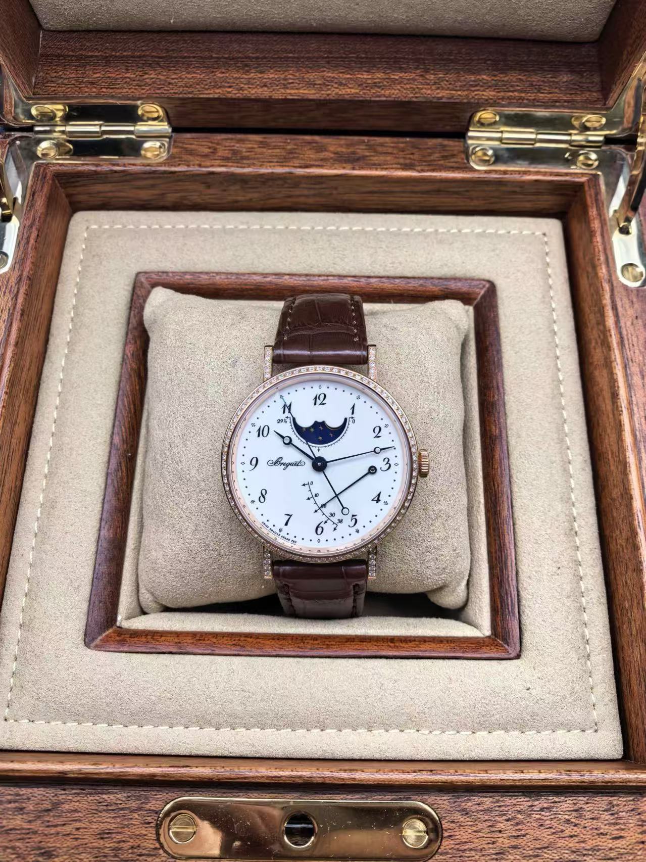 ✦ 宝玑 Breguet 经典系列 Classique 37毫米 18K玫瑰金 月相 8788BR (2015年全套/极品试戴状态)