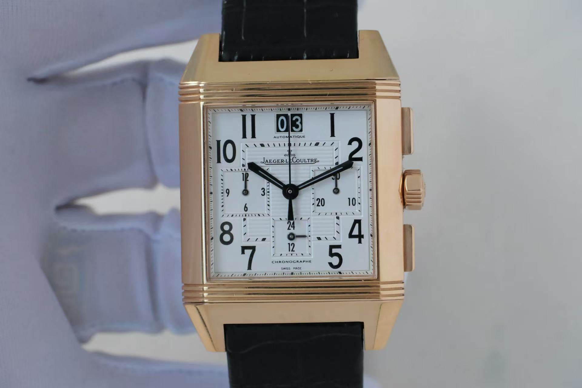✦ 积家 Jaeger-LeCoultre 翻转系列 Reverso 50.5x34.9毫米 18K玫瑰金 Q7012420