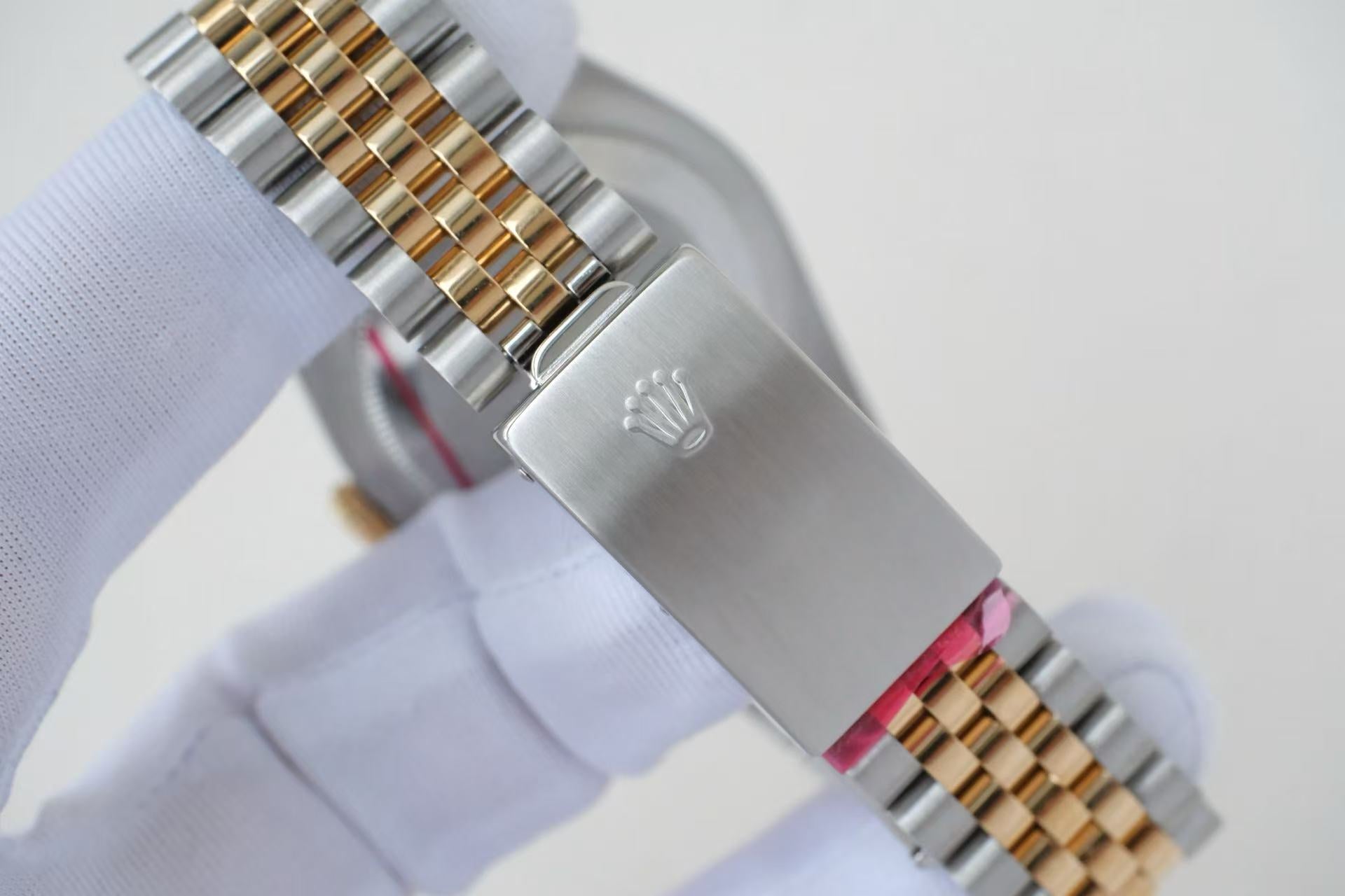 ✦ Rolex Datejust 36mm 18K two-tone champagne gold dial with diamonds 16233 (Exceptional condition/21-link bracelet)