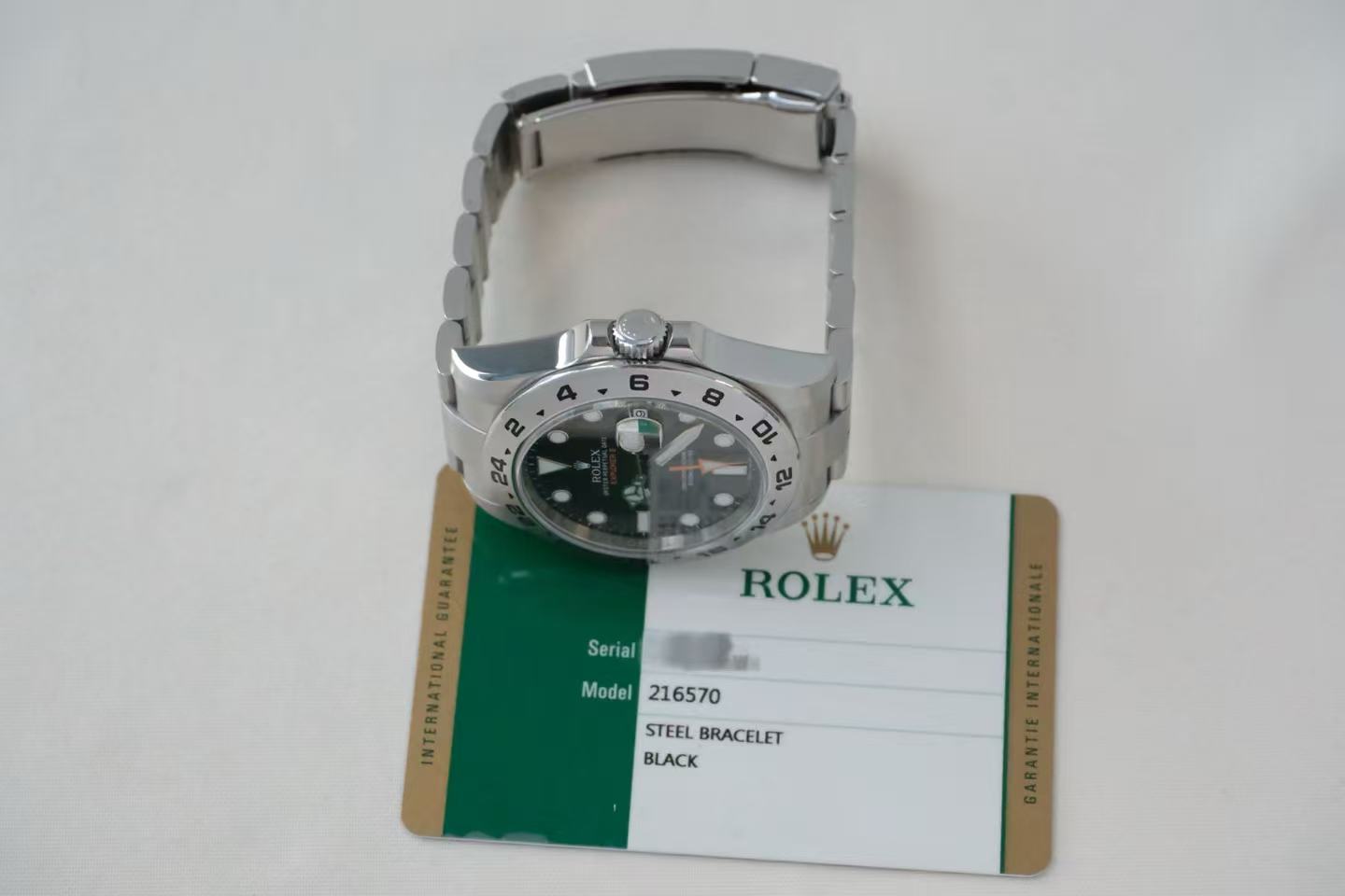 ✦ 劳力士 Rolex 探险家型 Explorer II 42毫米 蚝式钢 黑盘 216570 (2017年保卡/11.5节)
