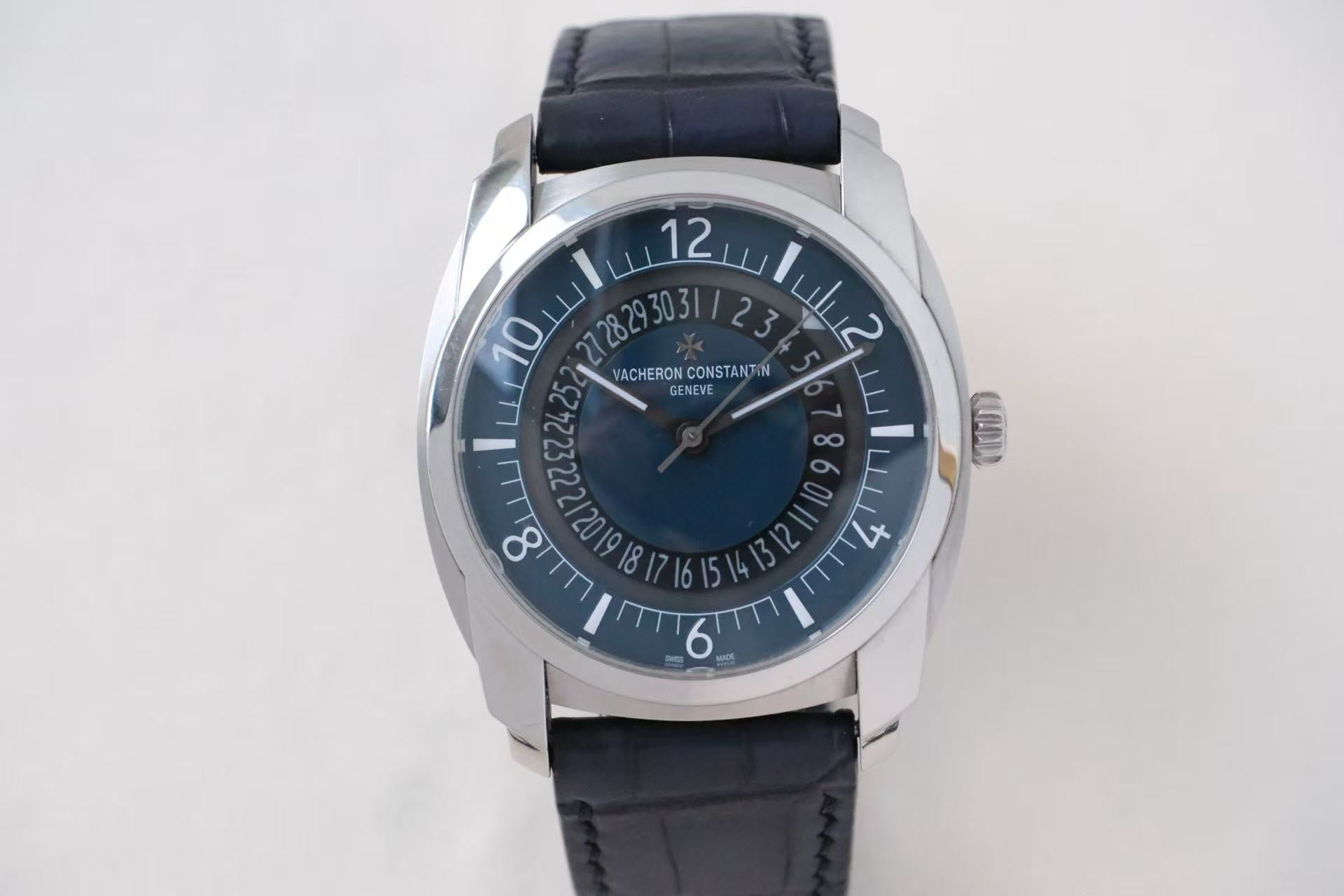 ✦ 江诗丹顿 Vacheron Constantin 奎德利系列 41x50.3毫米 不锈钢 蓝盘 4500S (近半价大漏)