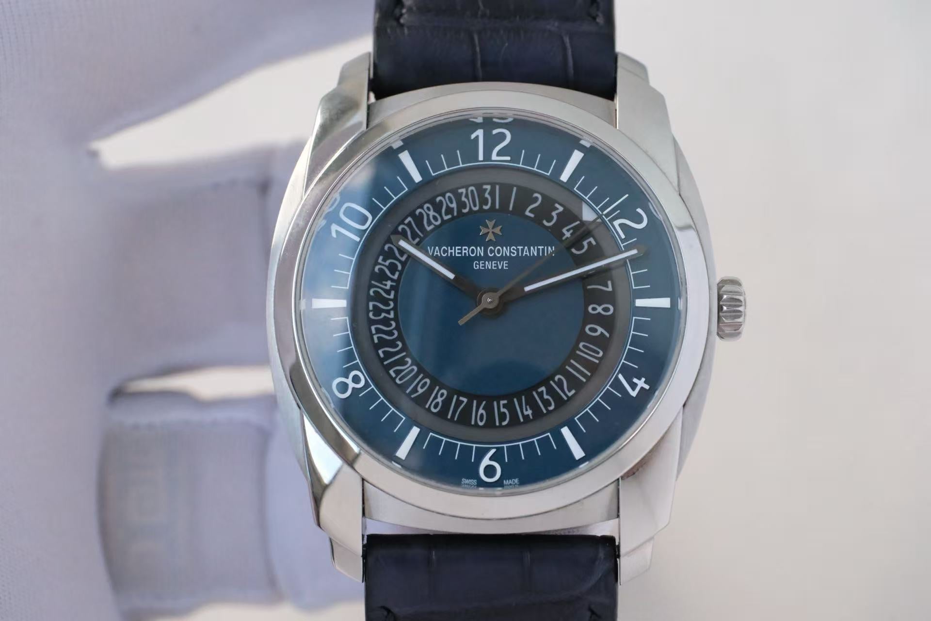 ✦ 江诗丹顿 Vacheron Constantin 奎德利系列 41x50.3毫米 不锈钢 蓝盘 4500S (近半价大漏)