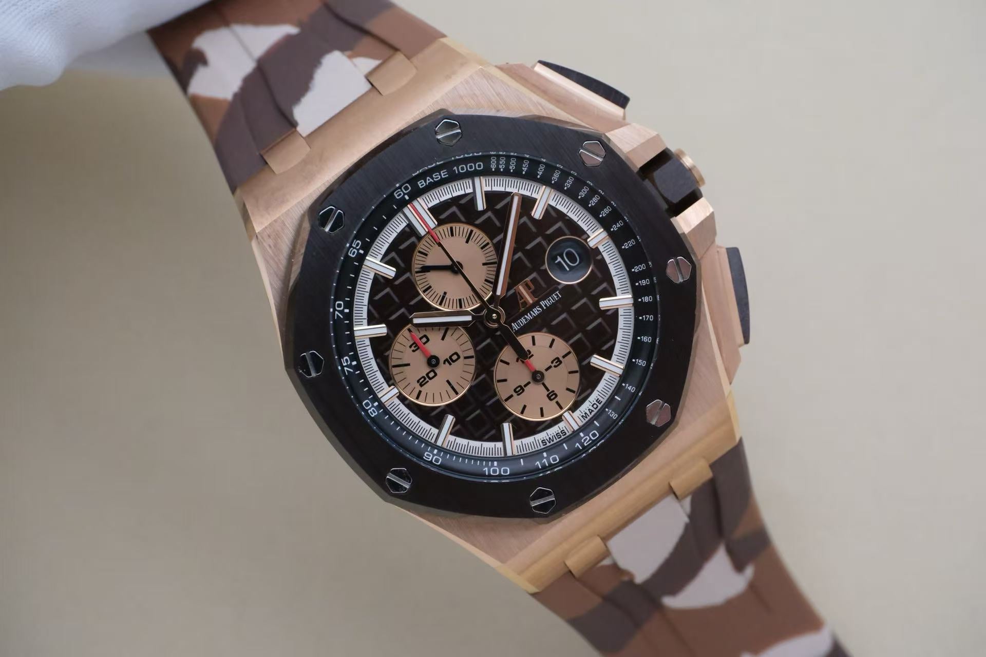 ✦ Audemars Piguet Royal Oak Offshore 44mm 18K Rose Gold Ceramic Bezel 26401RO.OO.A087CA.01 (Watch Only)