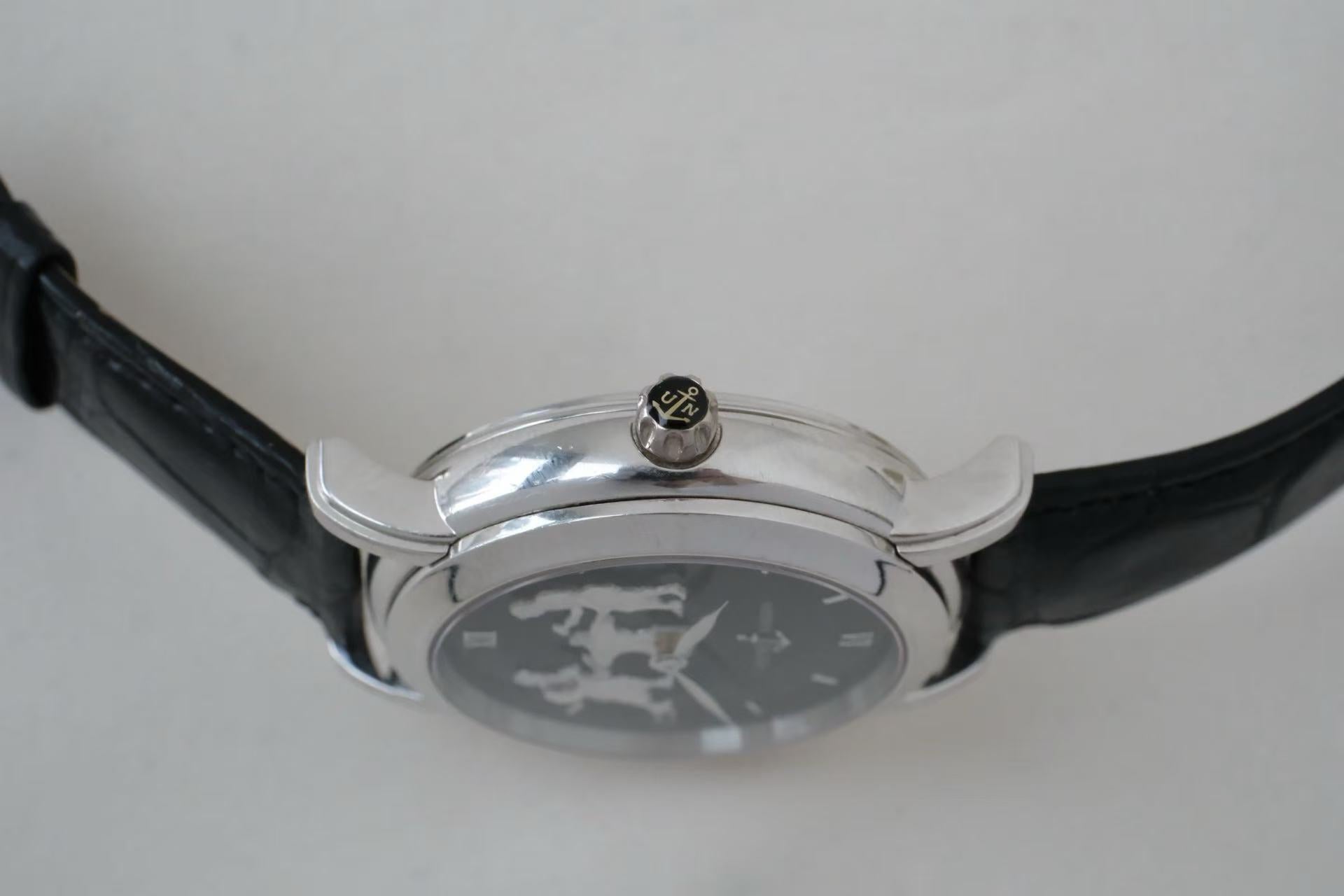 ✦ Ulysse Nardin Gilded Series 38.5mm PT950 Platinum Blacksmith Figure Minute Repeater 719-20 (Limited Edition of 50 Pieces Worldwide / Excellent Condition Available Now)