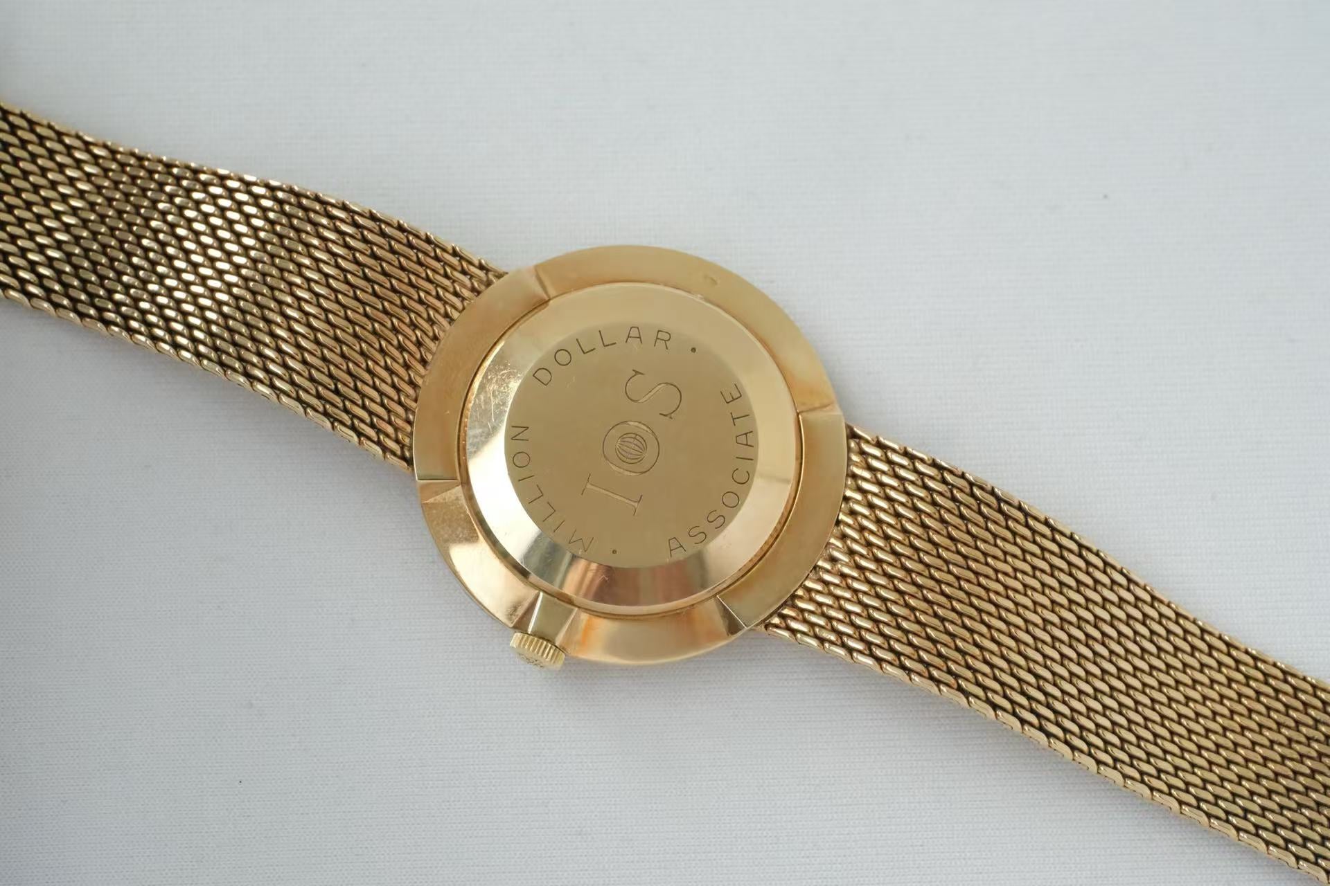 ✦ 百达翡丽 Patek Philippe IOS 定制版 33毫米 18K黄金 编织金带 型号 3562 (70年代精英奖章/现货)
