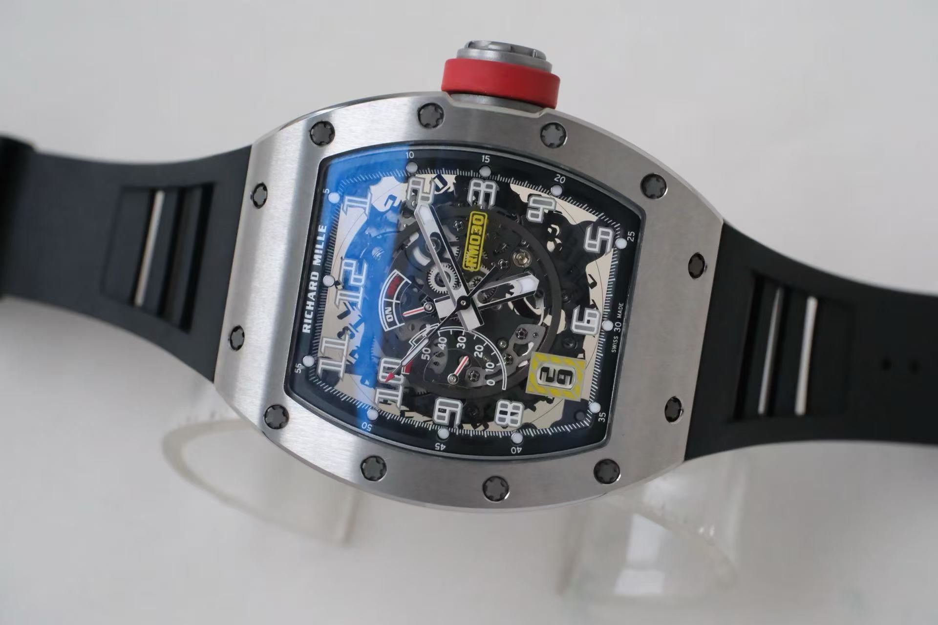 ✦ Richard Mille RM 030 Titanium Detachable Automatic Disc 50x42.7mm (2019 China Import Full Set/Unused)