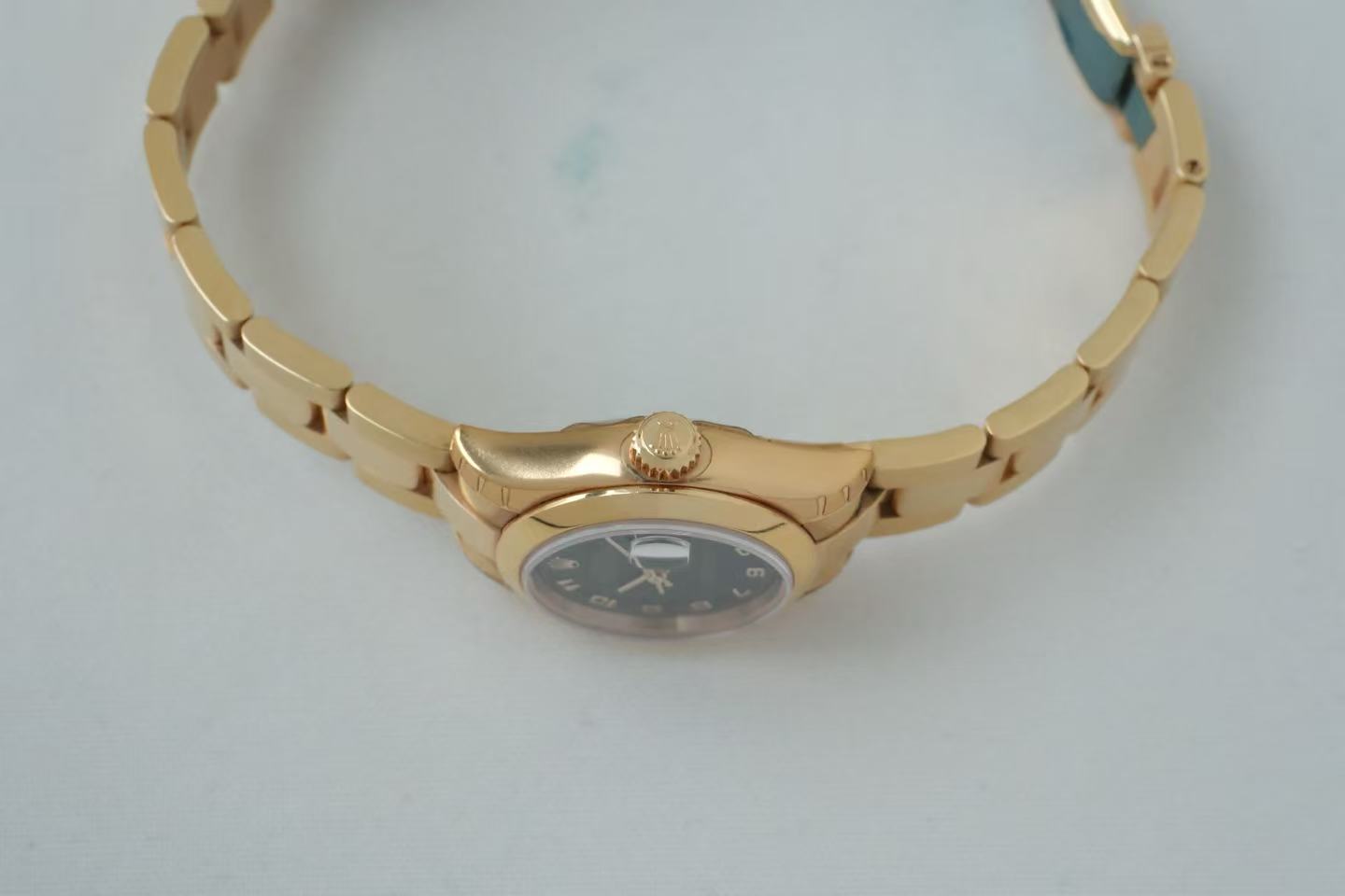 ✦ 劳力士 Rolex 女装日志型 26毫米 18K玫瑰金 黑盘 179165 (大全套/99新试戴品相)