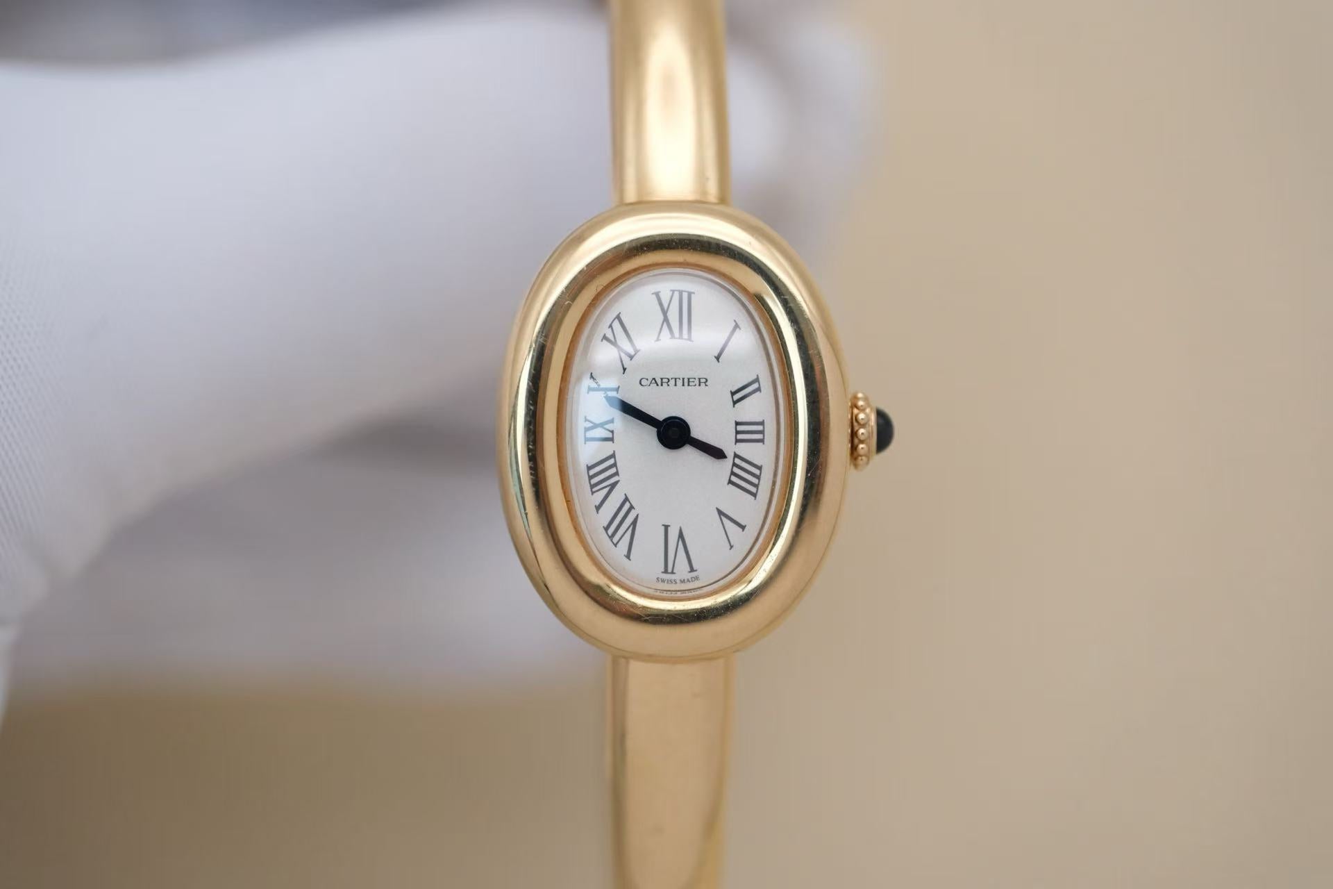 ✦ 卡地亚 Cartier Baignoire 浴缸系列 Mini WGBA0035 18K黄金 石英女表