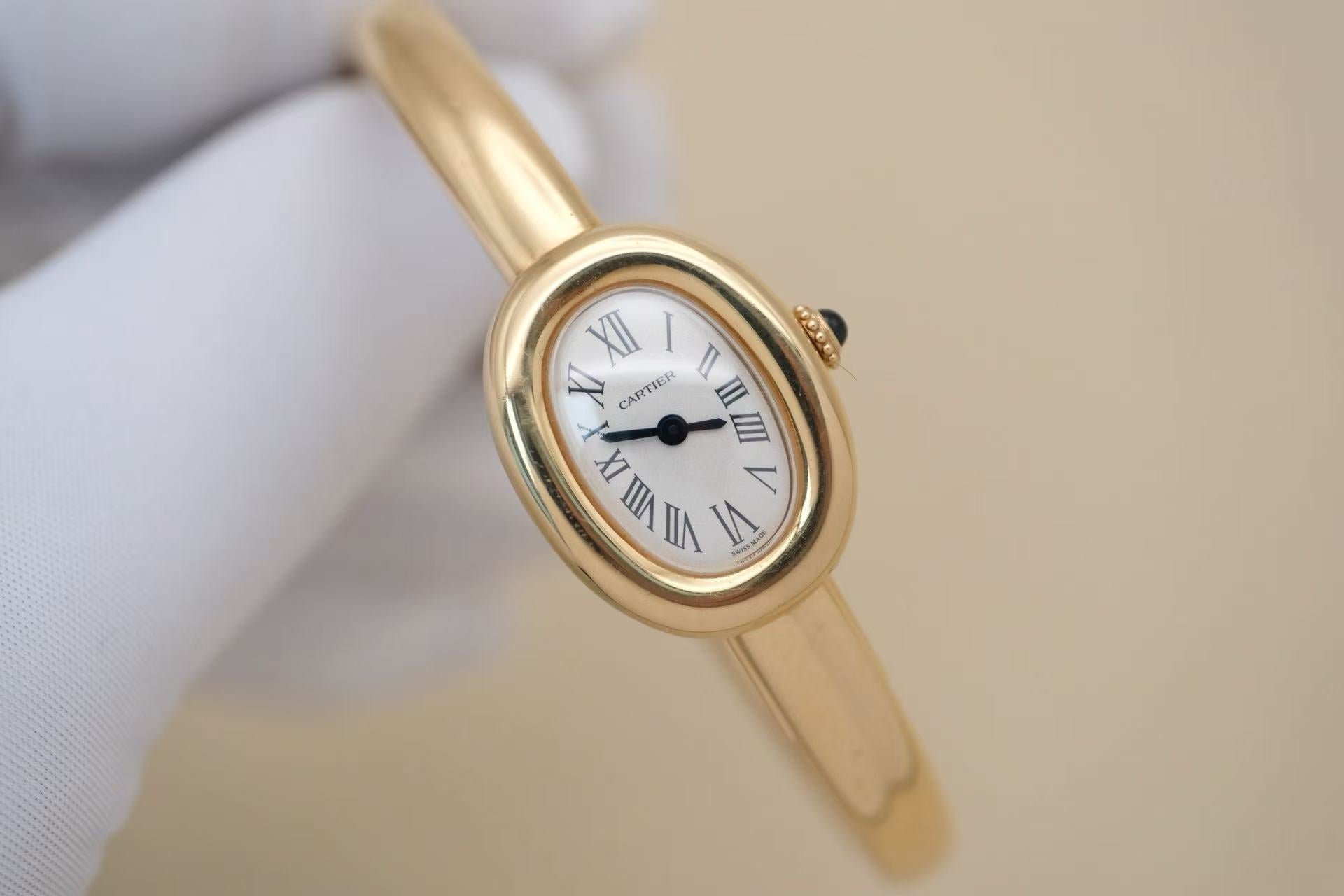 ✦ 卡地亚 Cartier Baignoire 浴缸系列 Mini WGBA0035 18K黄金 石英女表