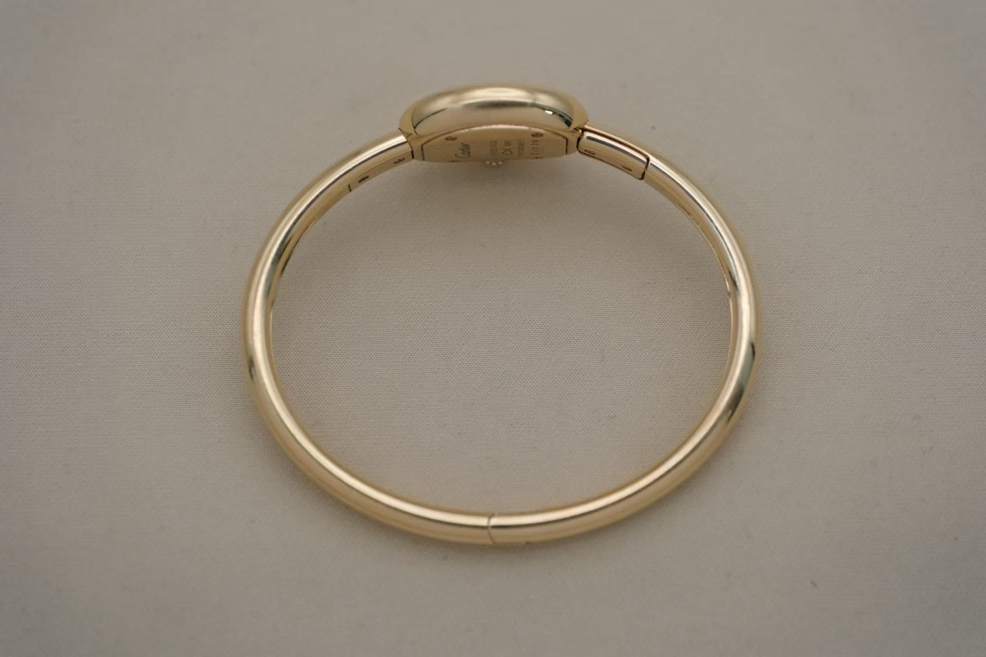 ✦ 卡地亚 Cartier Baignoire 浴缸系列 Mini WGBA0035 18K黄金 石英女表