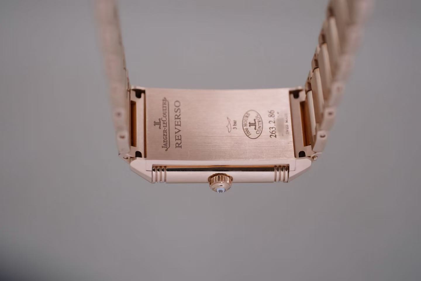 ✦ Jaeger-LeCoultre Reverso Q3212102 40x24mm 18K Rose Gold Diamond-Set Manual Mechanical Women's Watch