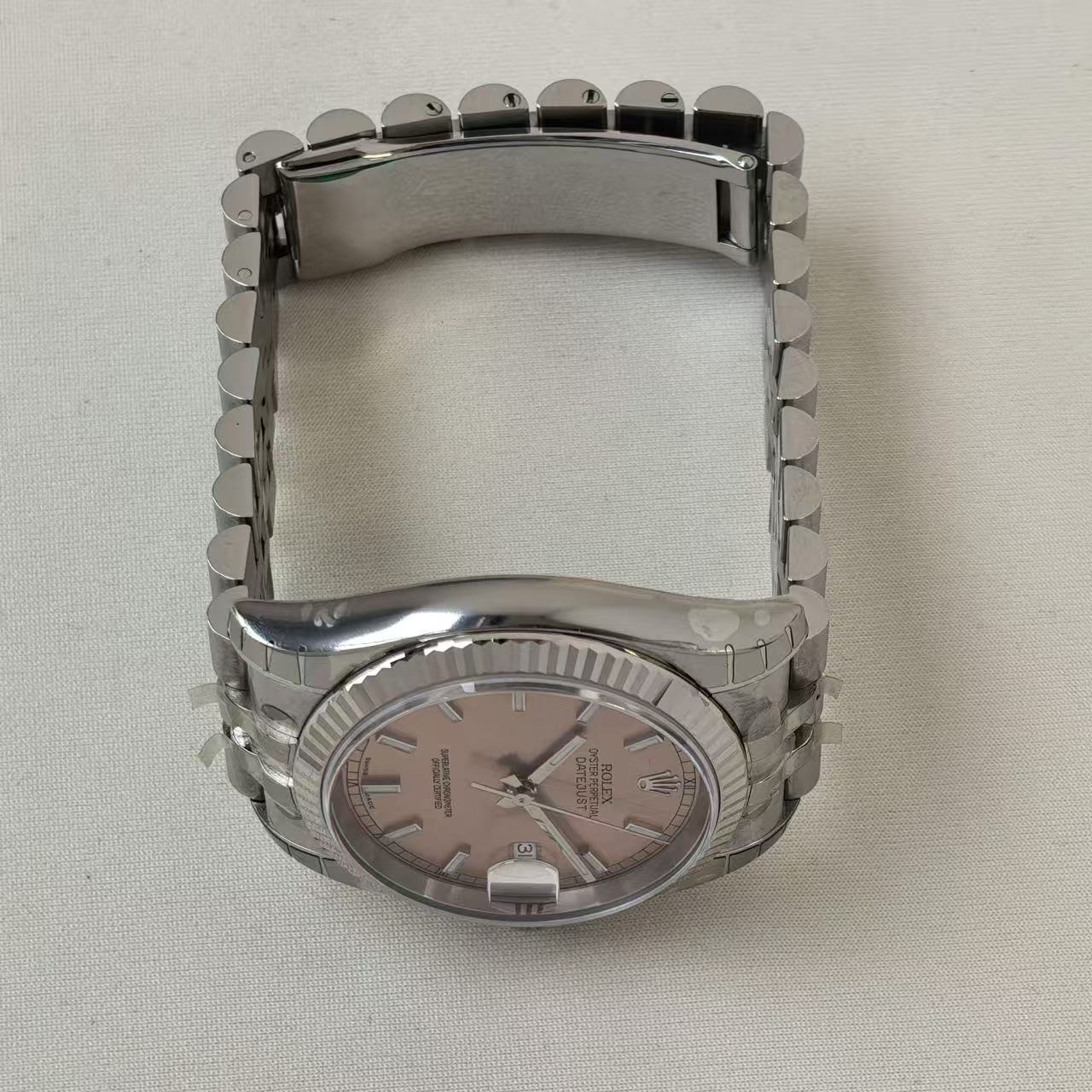 ✦ 劳力士 Rolex 日志型 116234 36毫米 18K白金钢 粉色表盘 自动机械女表