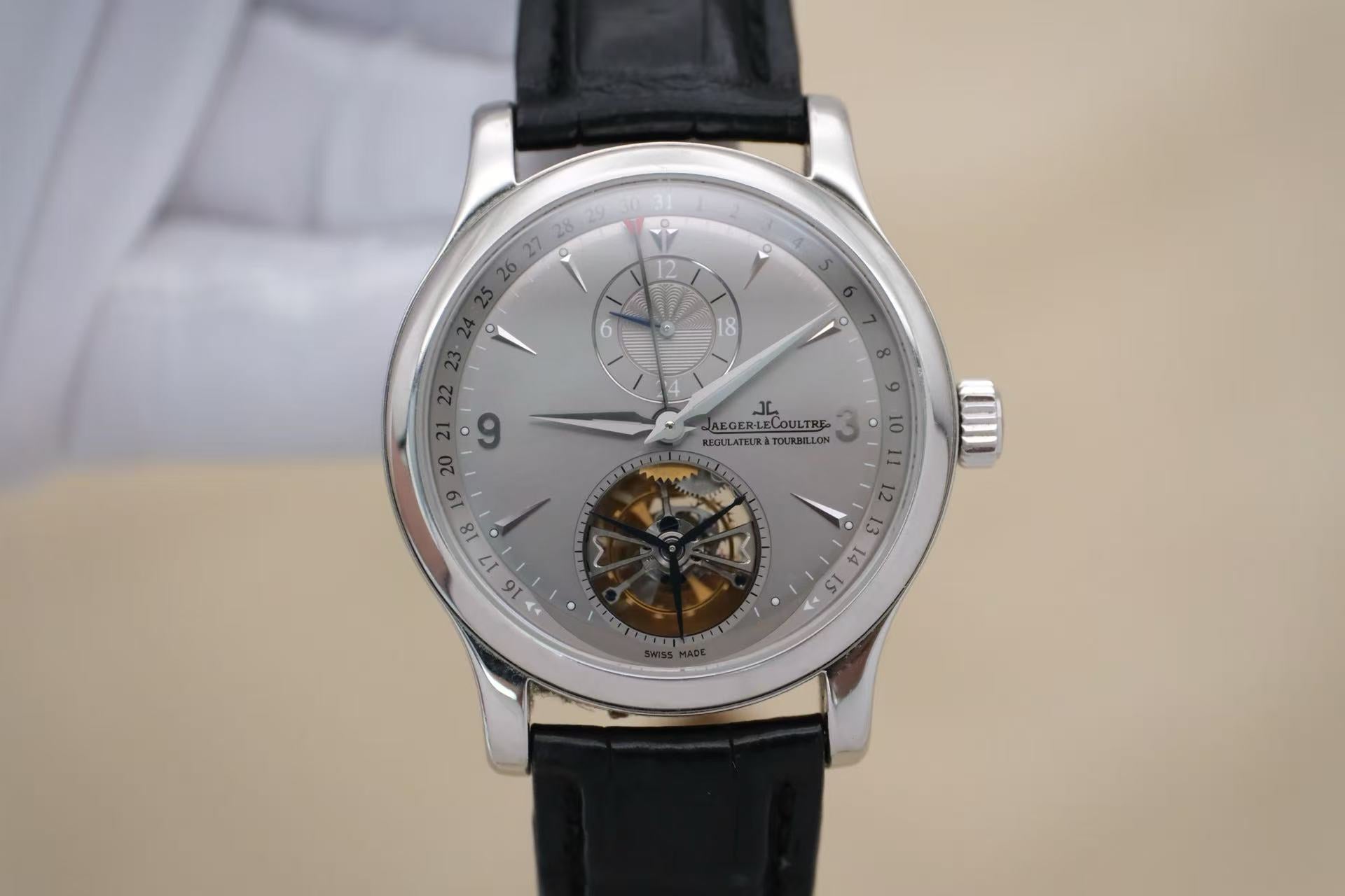 ✦ Jaeger-LeCoultre Master Collection Q1656450 41.5mm PT950 Platinum Tourbillon Limited Edition