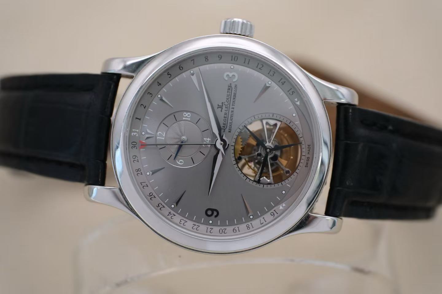✦ Jaeger-LeCoultre Master Collection Q1656450 41.5mm PT950 Platinum Tourbillon Limited Edition