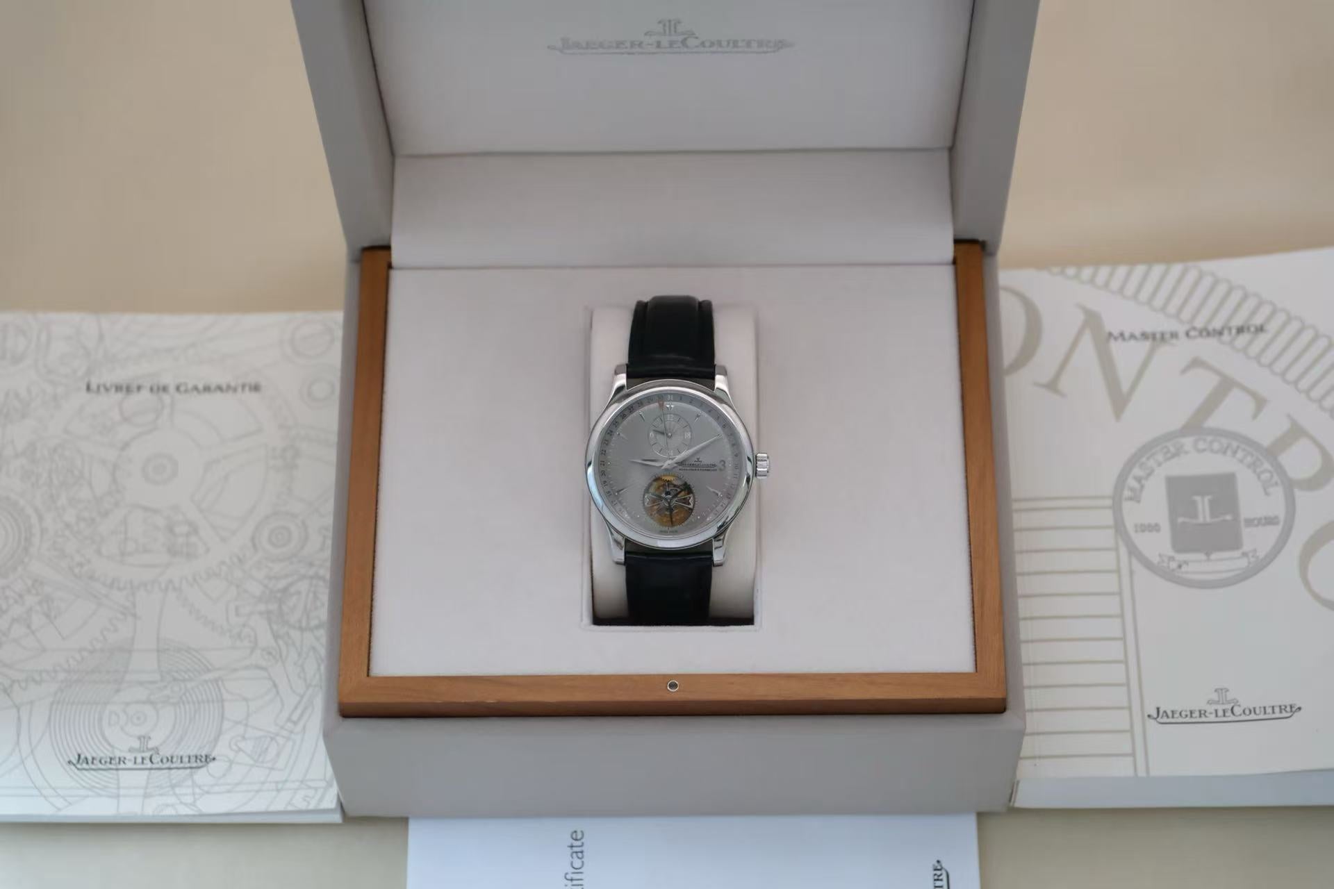 ✦ Jaeger-LeCoultre Master Collection Q1656450 41.5mm PT950 Platinum Tourbillon Limited Edition