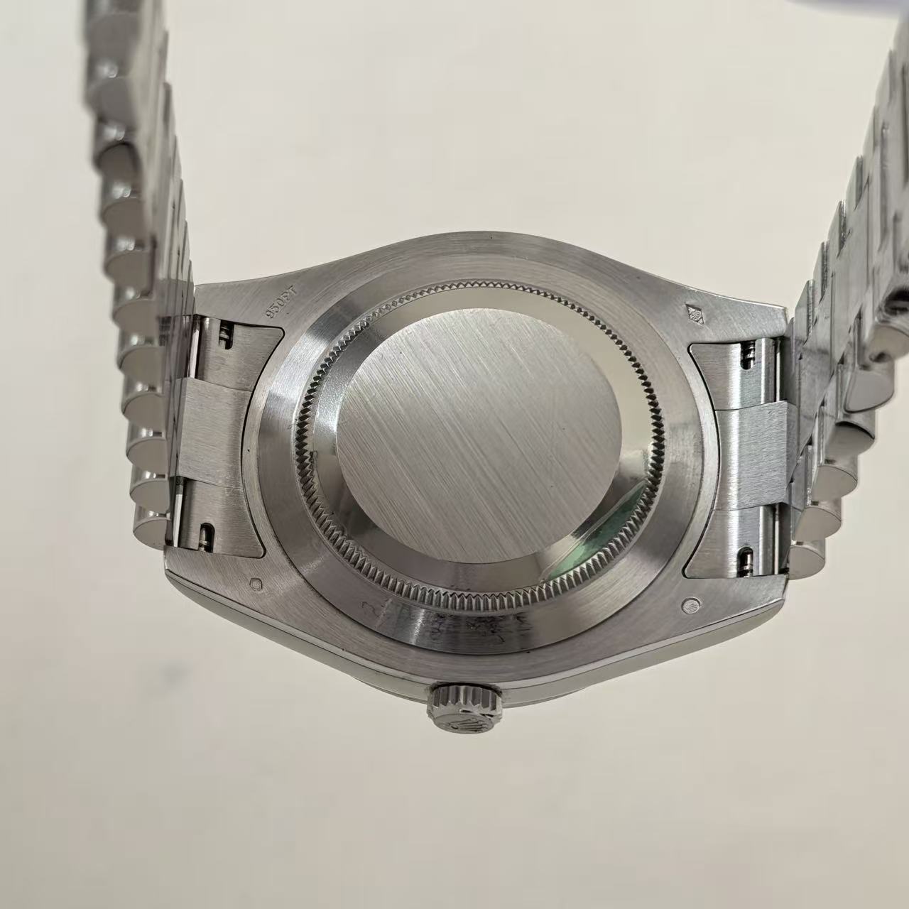 ✦ Rolex Day-Date 218206 41mm 950 Platinum Ice Blue Dial Automatic Mechanical